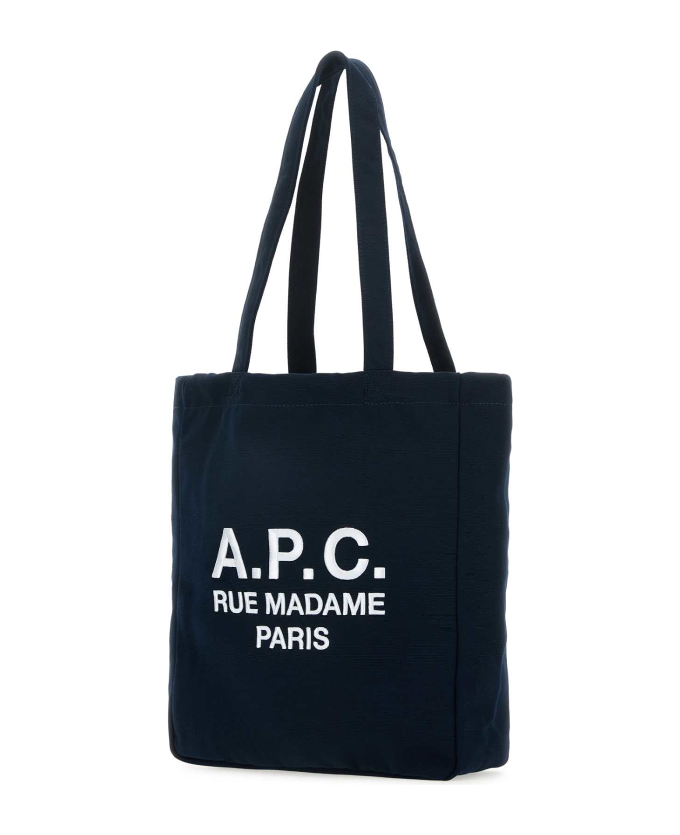 A.P.C. "lou Rue Madame" Tote Bag - DARKNAVY
