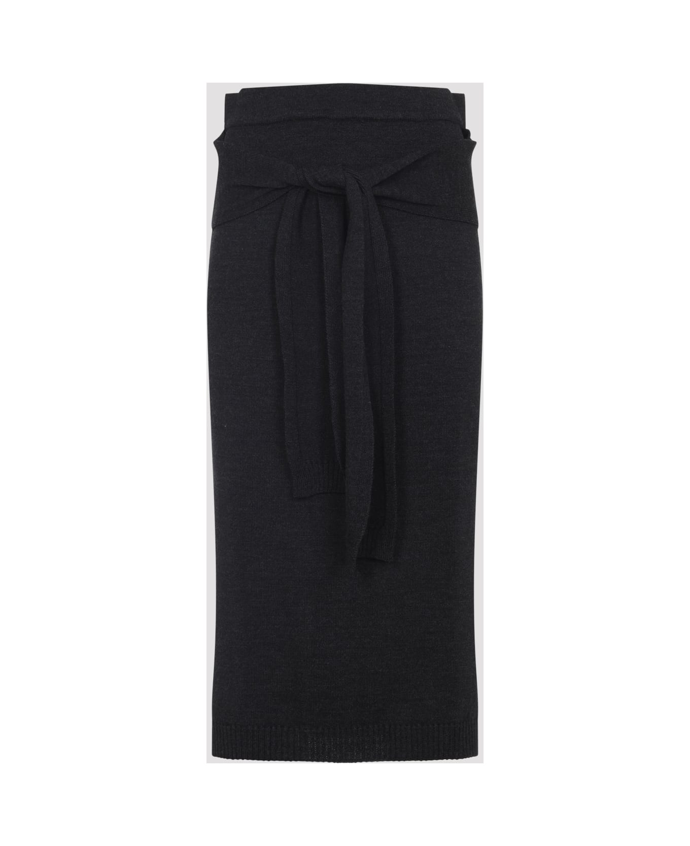 Lemaire Trompe L`oeil Skirt - Anthracite