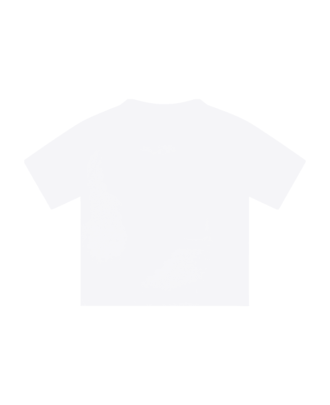 Burberry White T-shirt For Baby Boy With Print And Equestrian Knight Tシャツ＆ポロシャツ