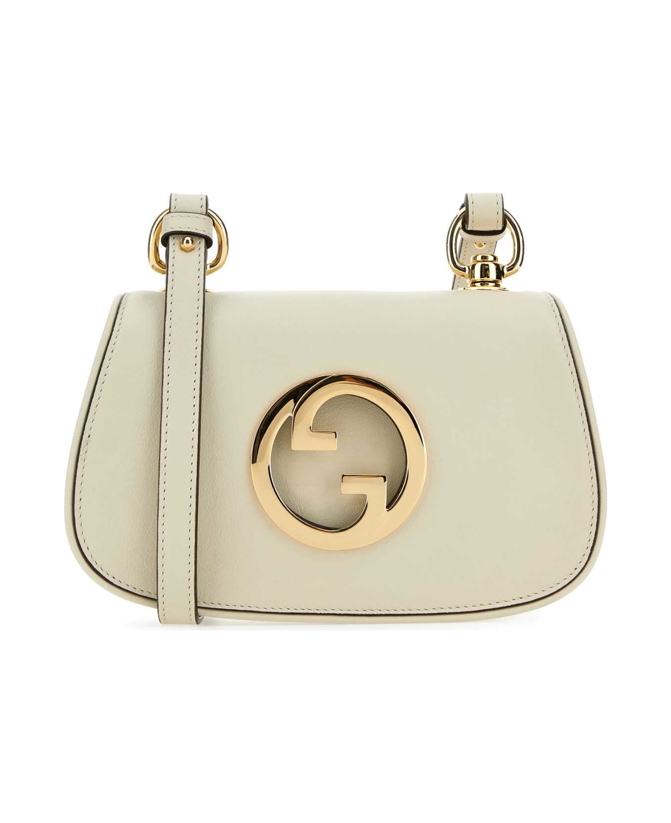 Gucci Ivory Leather Gucci Blondie Crossbody Bag - MYSTICWHITE