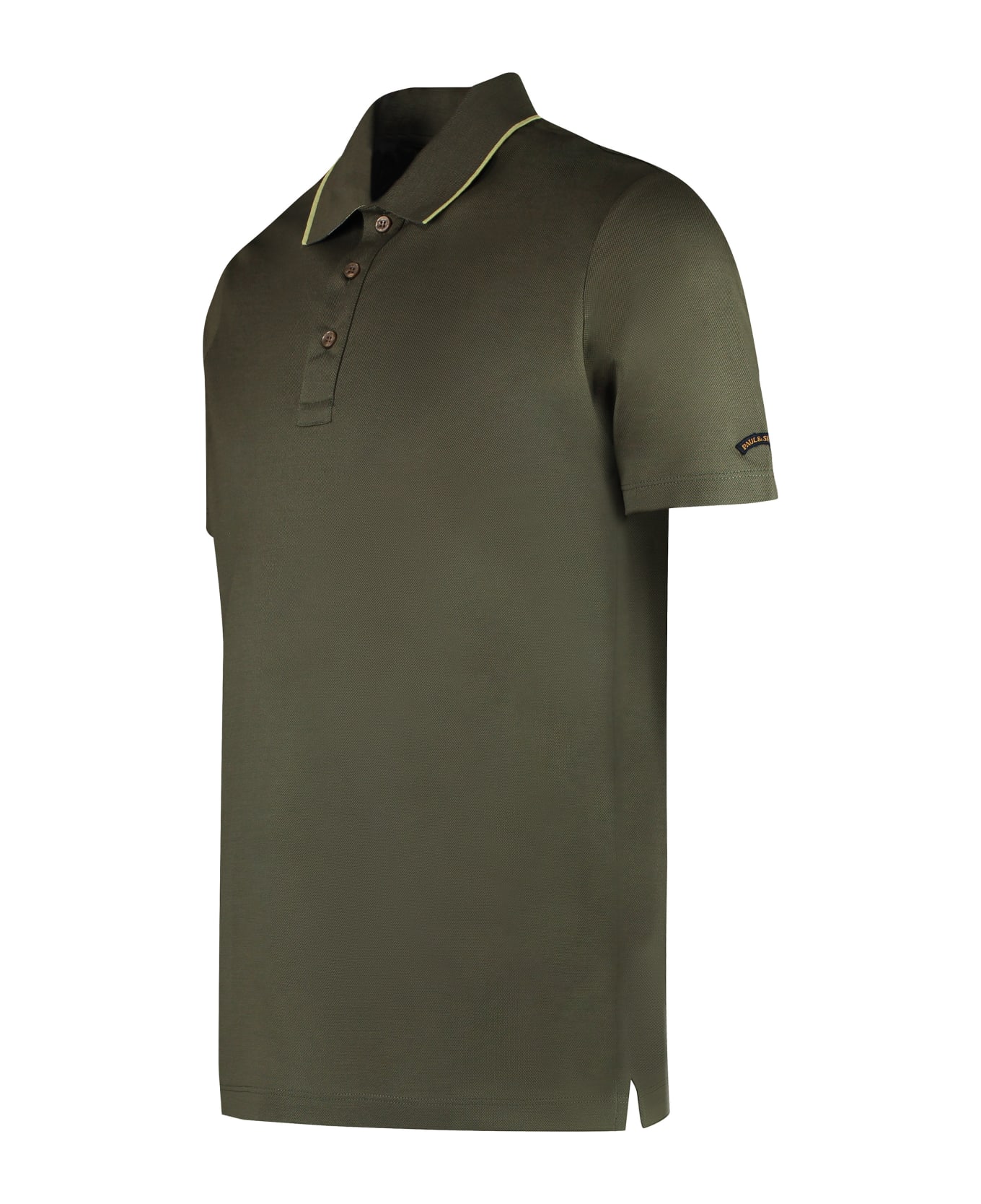 Paul&Shark Short Sleeve Cotton Polo Shirt - green ポロシャツ