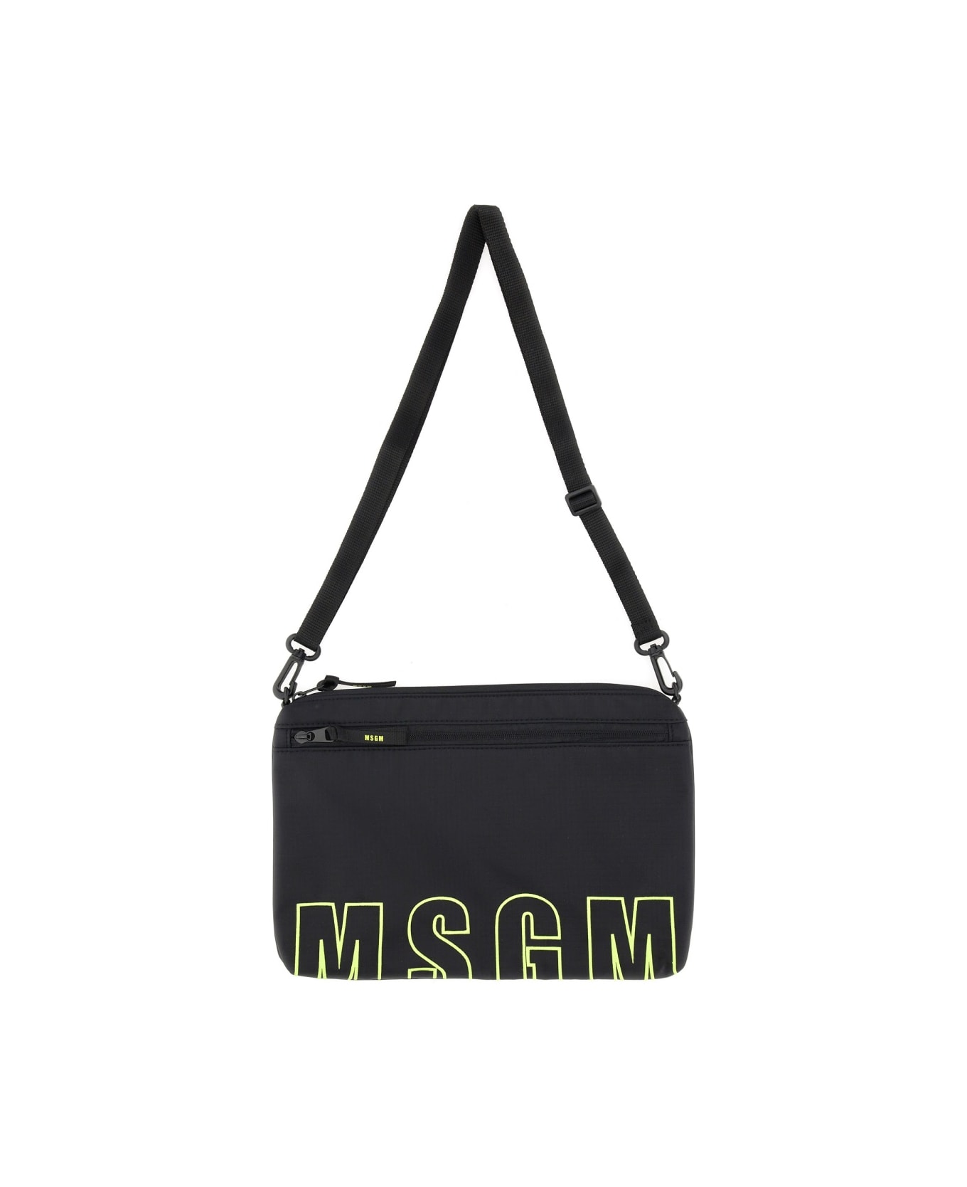 MSGM Pouch With Logo - BLACK