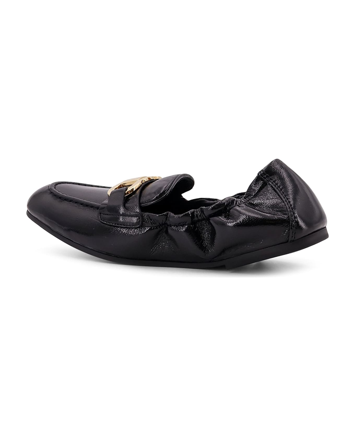 Ferragamo Jodie Deconstructed Leather Loafer - Black