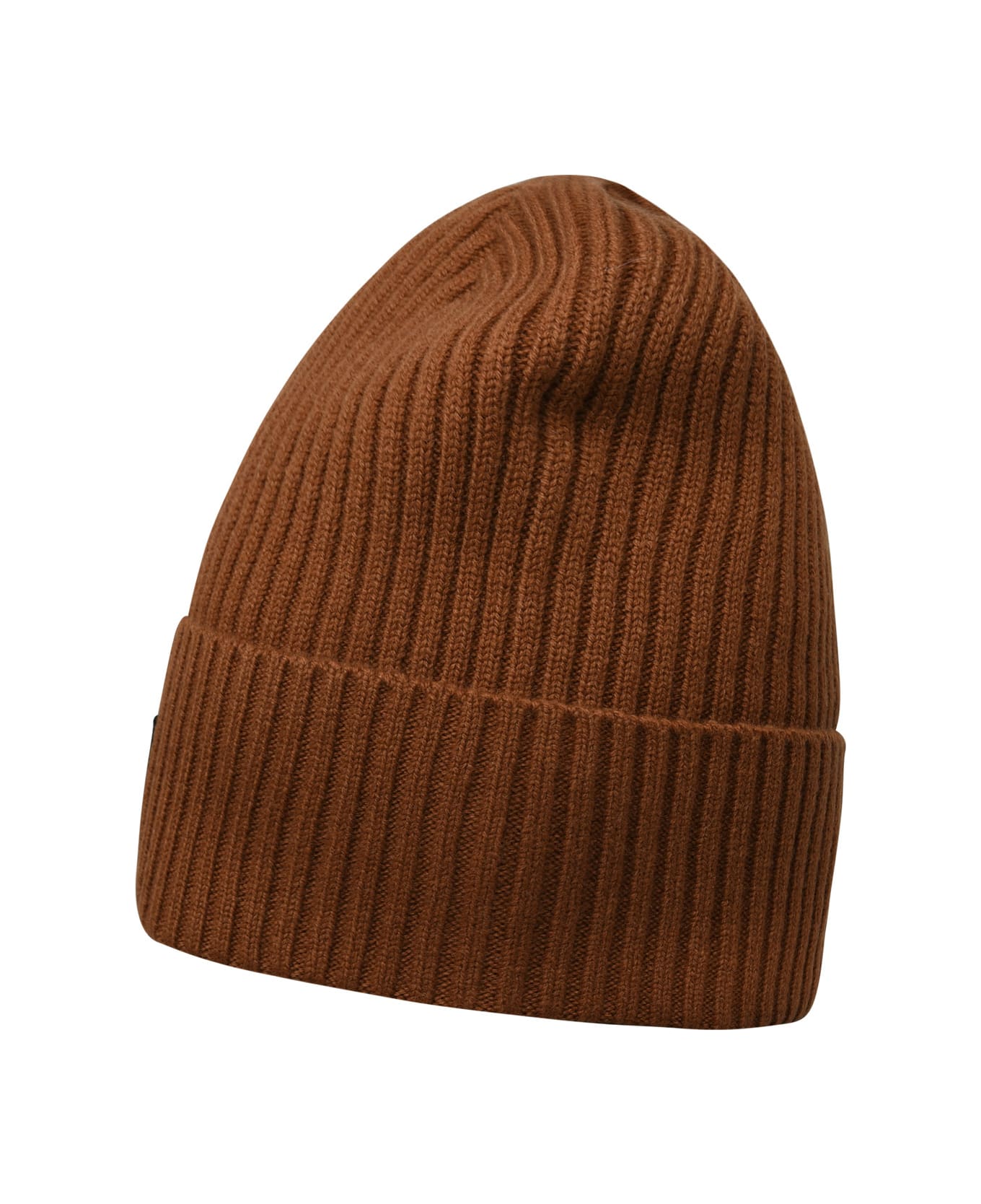 Moose Knuckles Brown Merino Wool Beanie - Brown 帽子