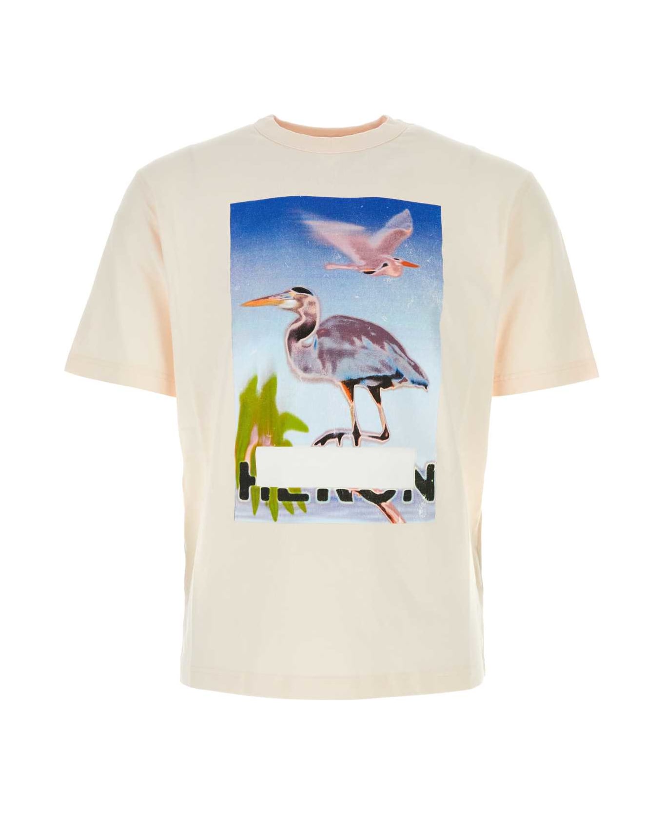 HERON PRESTON Pastel Pink Cotton T-shirt - PINKPURPLE