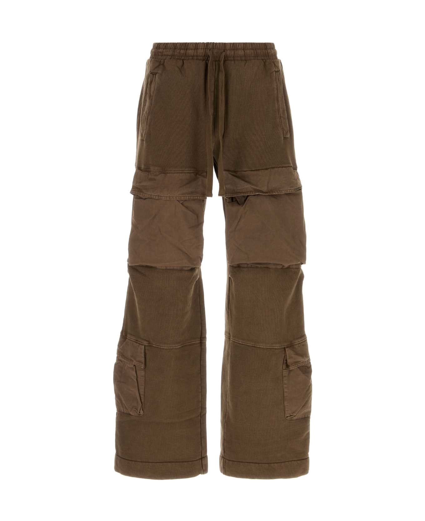 Entire Studios Brown Cotton Joggers - BRUNETTE