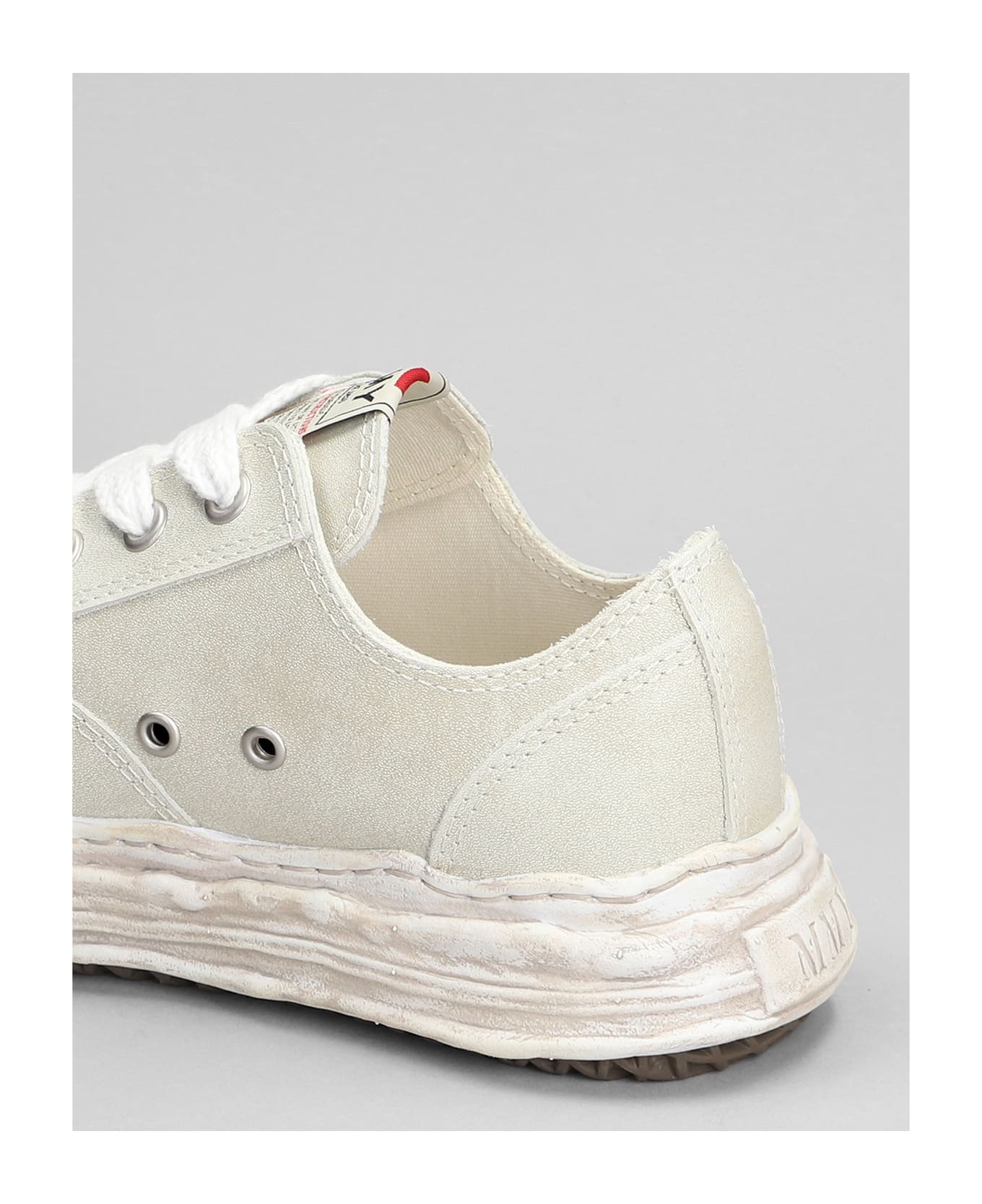 Mihara Yasuhiro Hank Sneakers In Grey Leather - grey