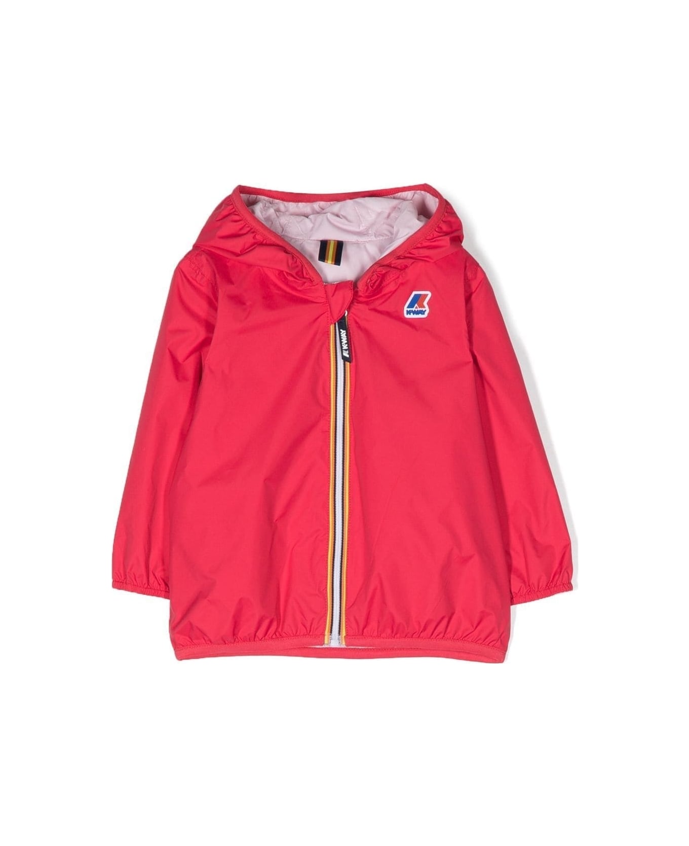 K-Way Jacket With Hood - Red