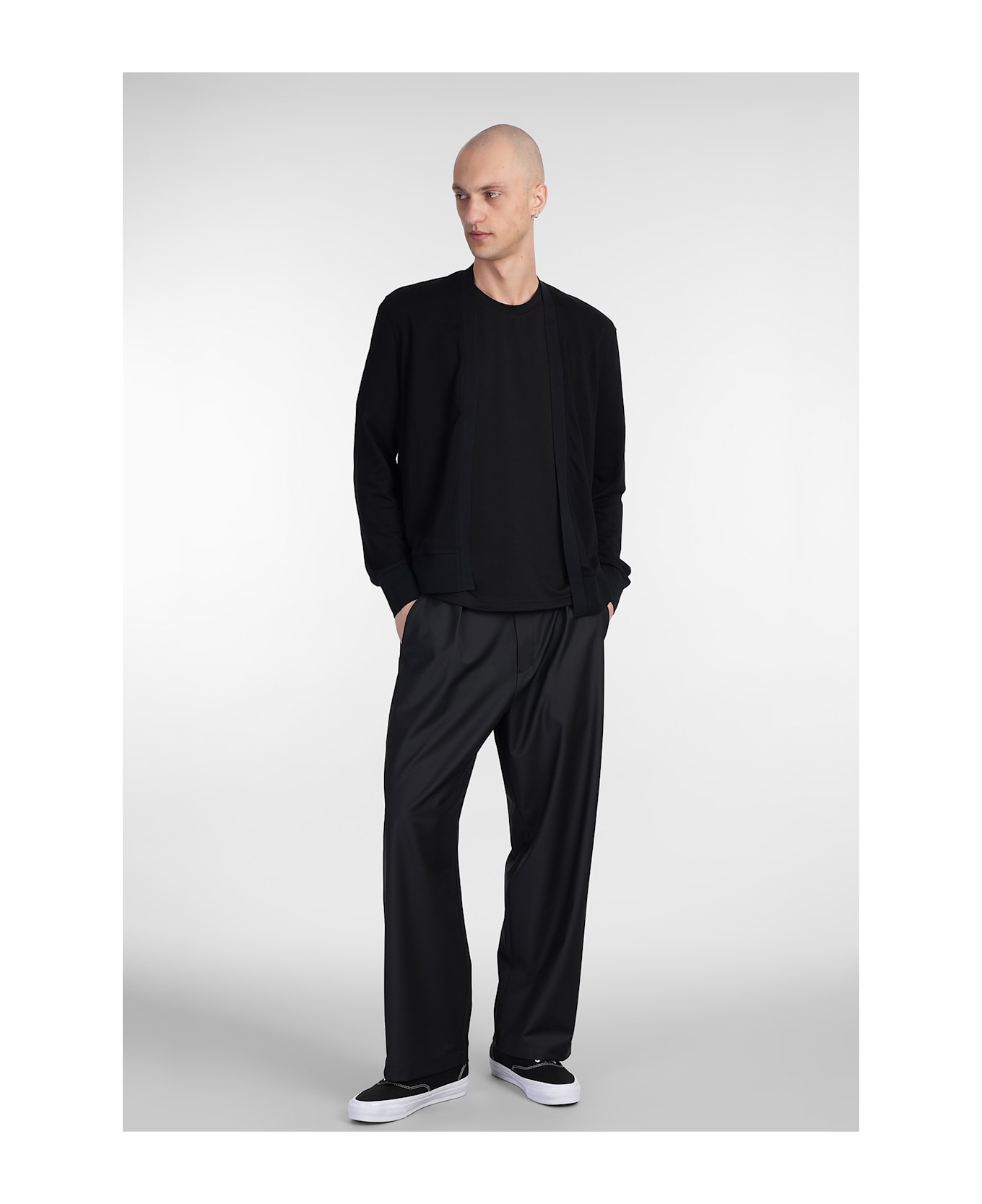 Attachment T-shirt In Black Cotton - black シャツ