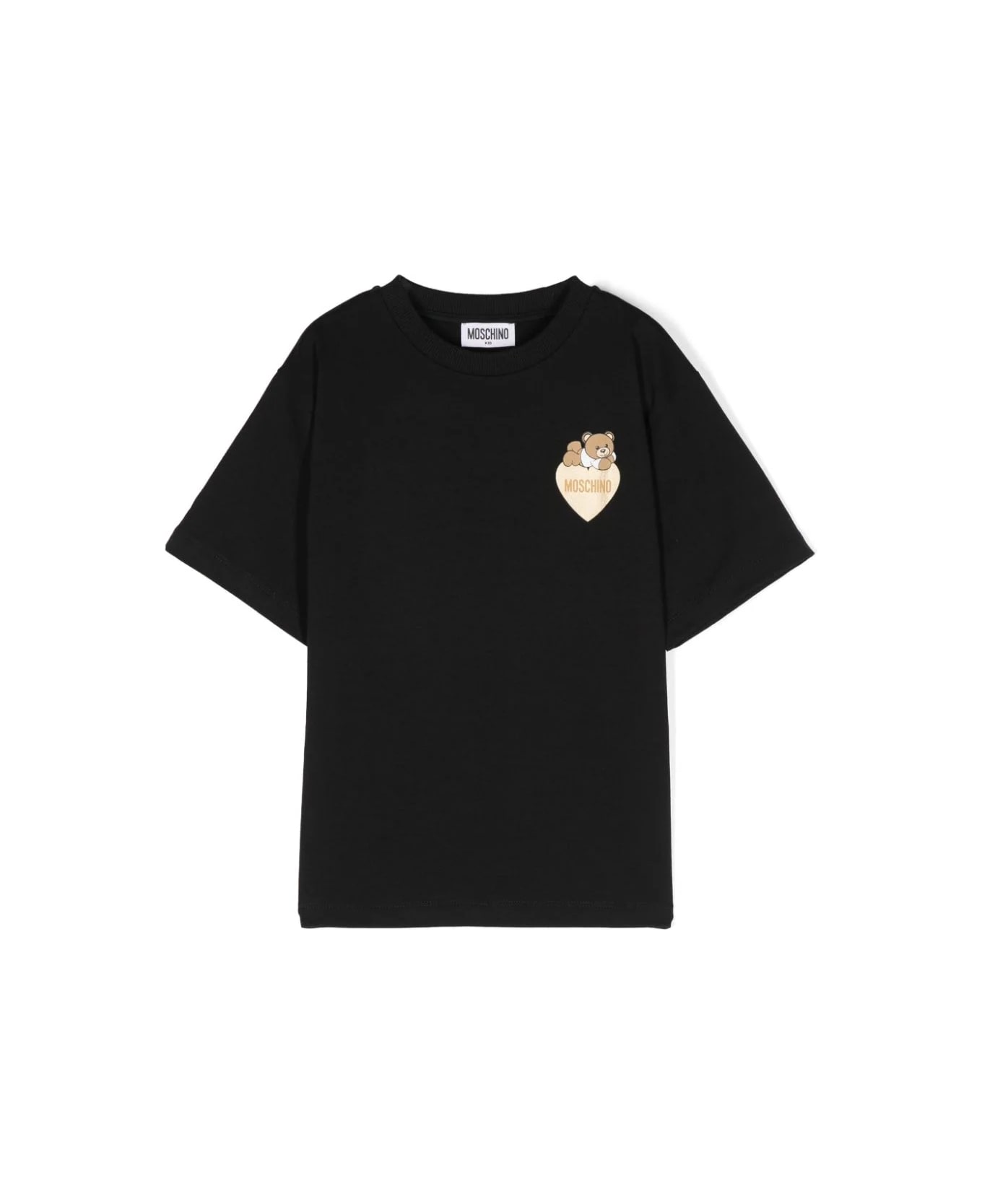 Moschino T-shirt Con Stampa - Black