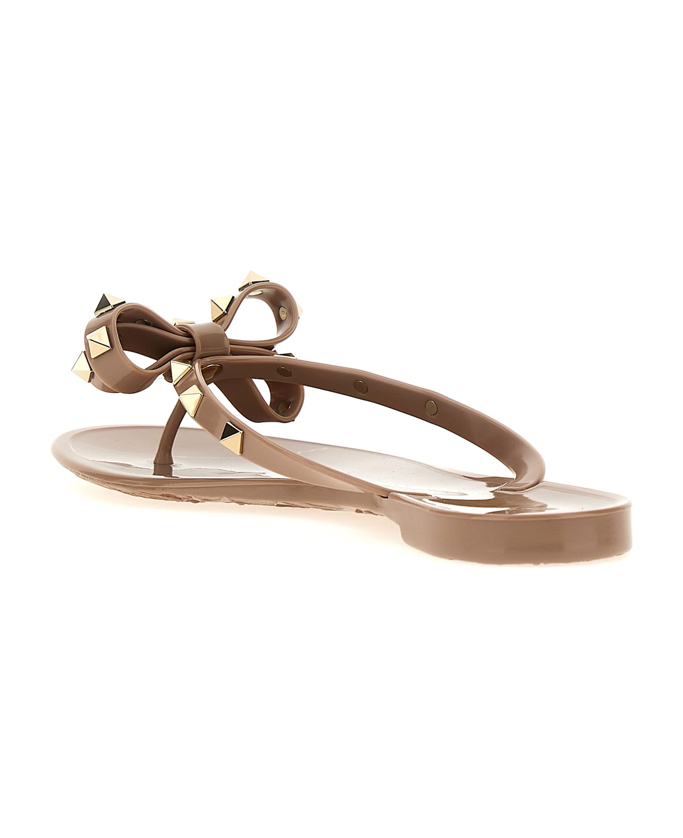 Valentino Garavani 'rockstud' Thong Sandals - Pink