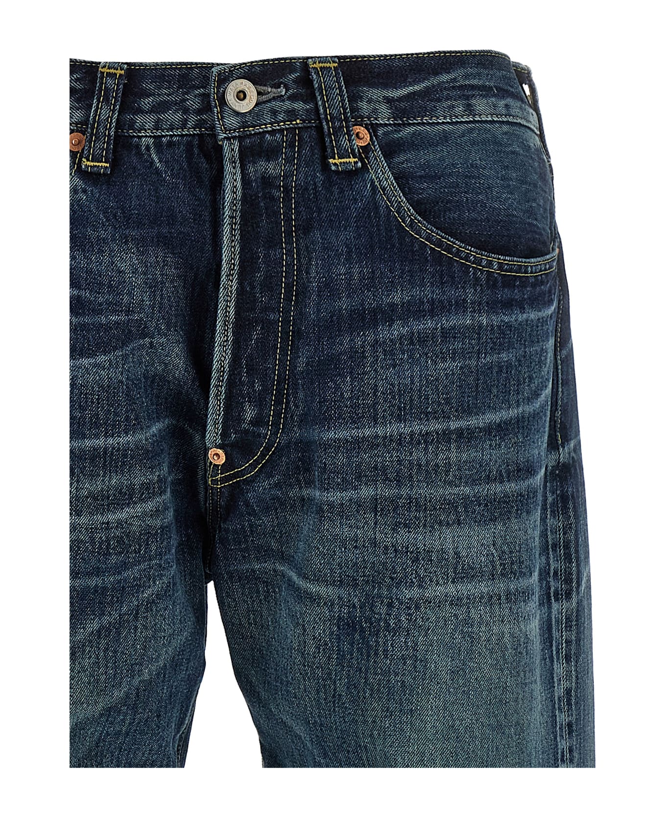 Junya Watanabe Stonewashed Jeans - Blue