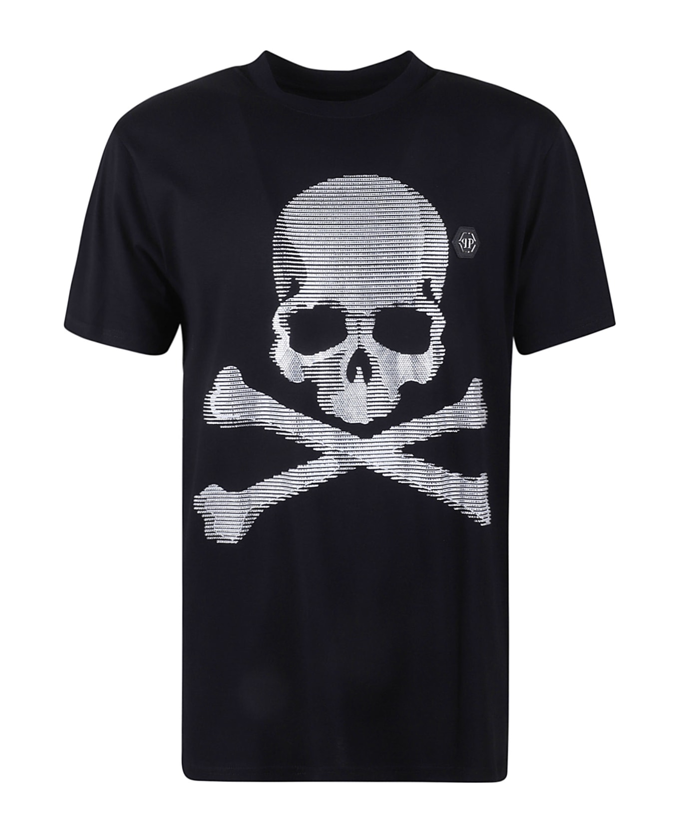 Philipp Plein Skull & Bones Round Neck T-shirt - Nero