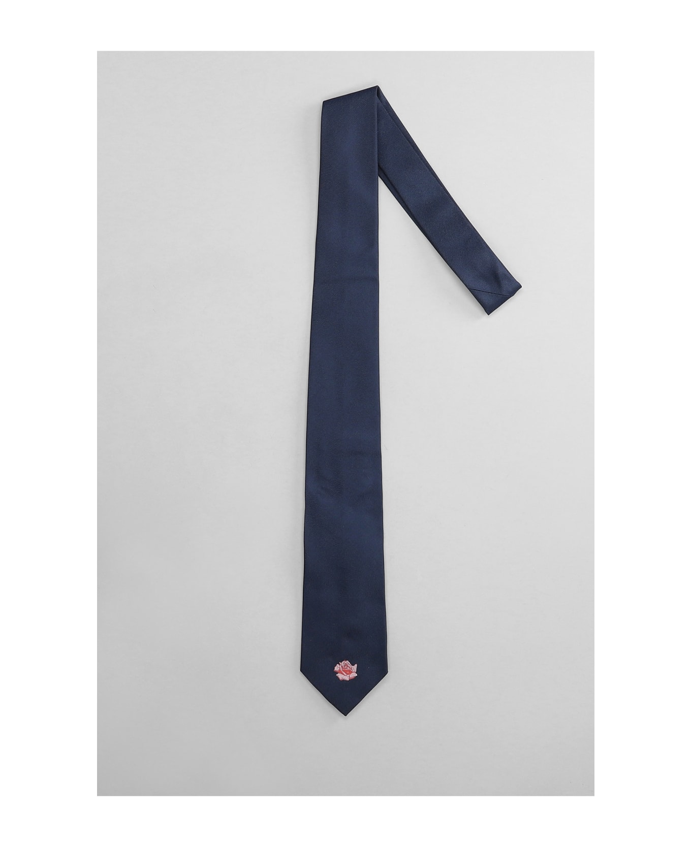 Kenzo Tie In Blue Silk - blue ネクタイ