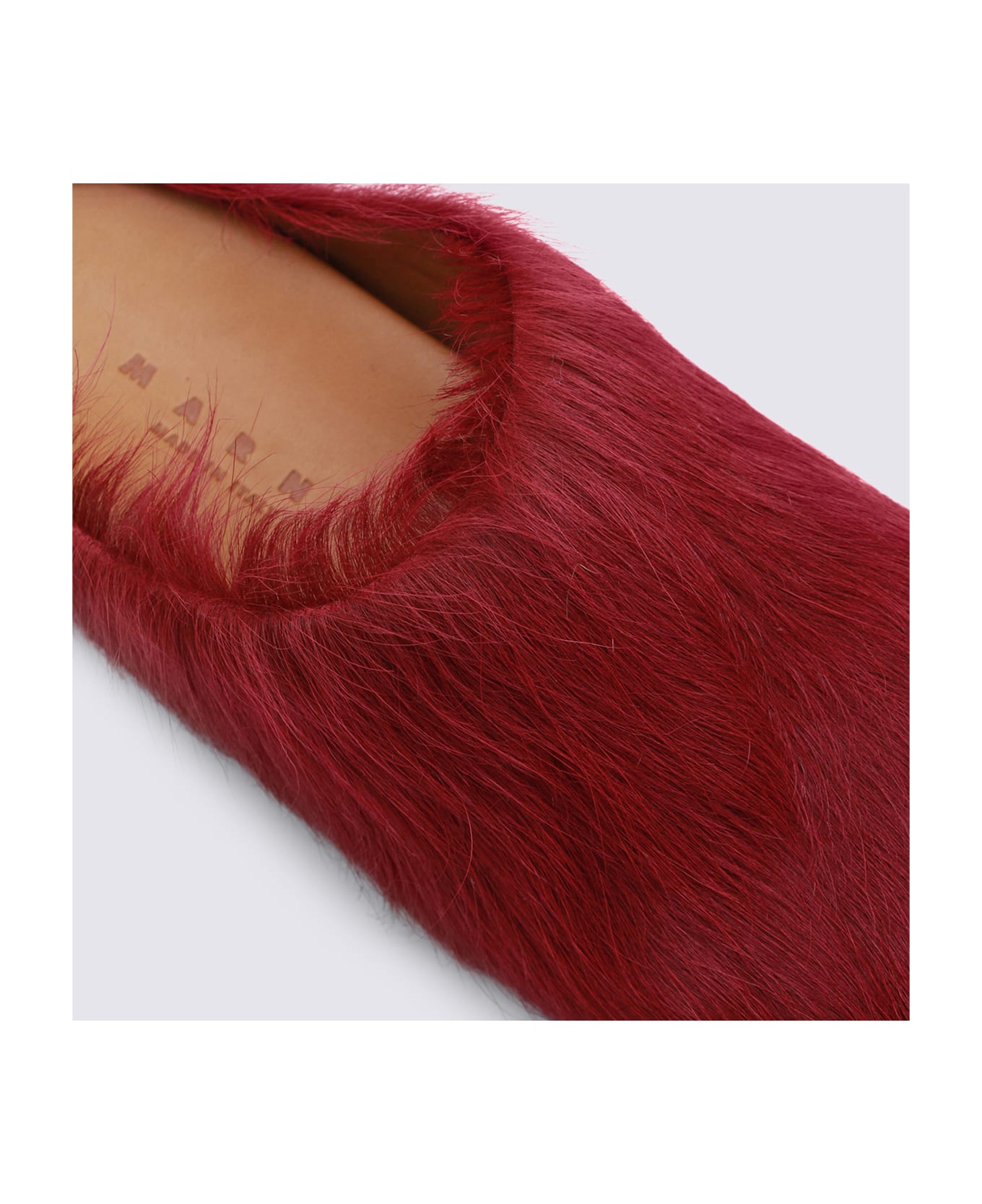 Marni Red Leather Sandals - CAMELLIA