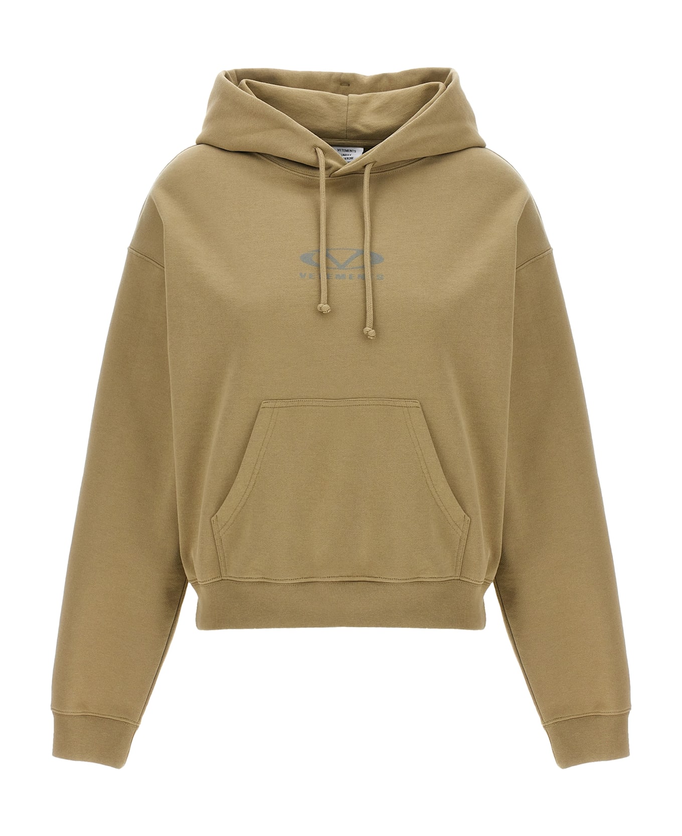 VETEMENTS 
oval Logo
 Hoodie - Beige