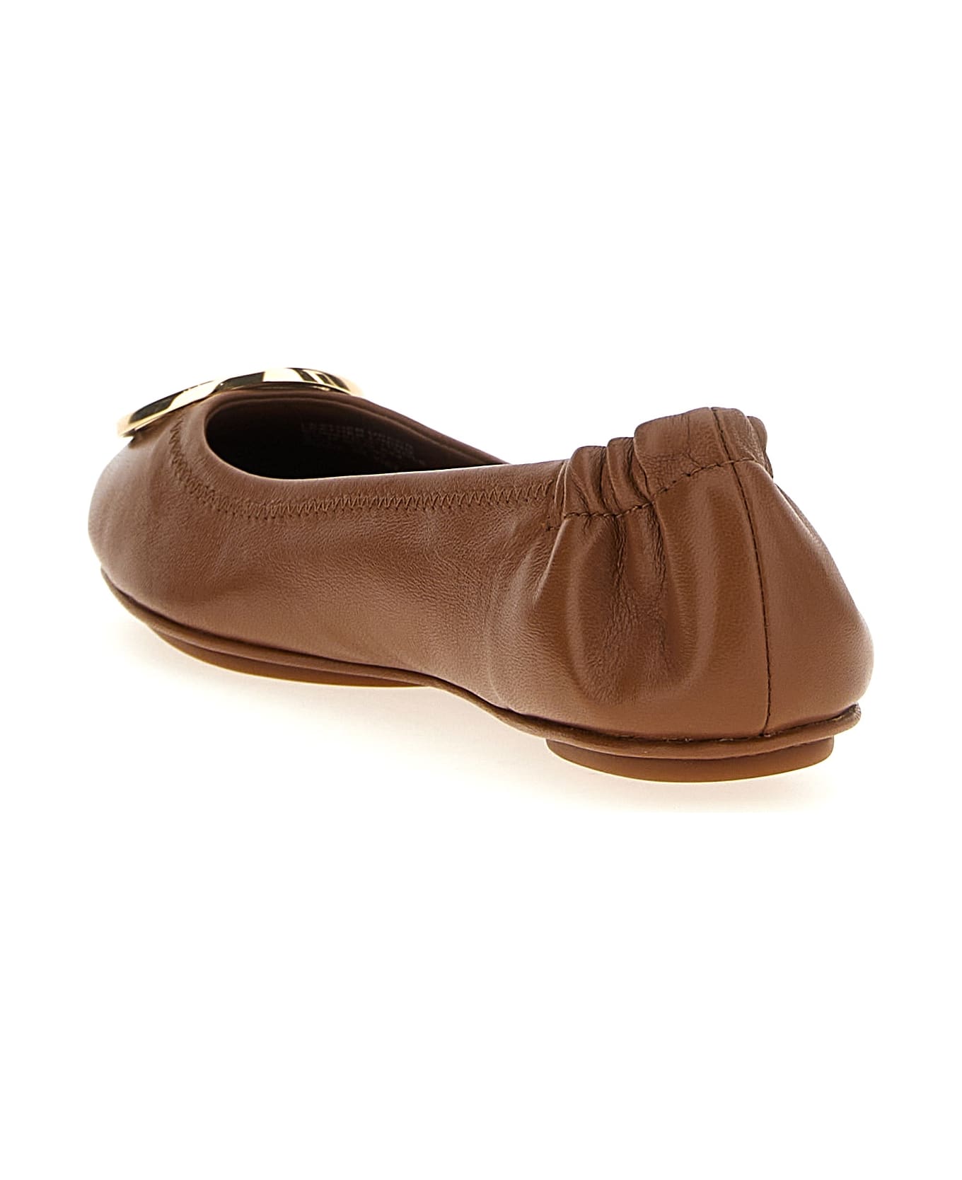 Tory Burch 'minnie Travel' Ballet Flats - Brown