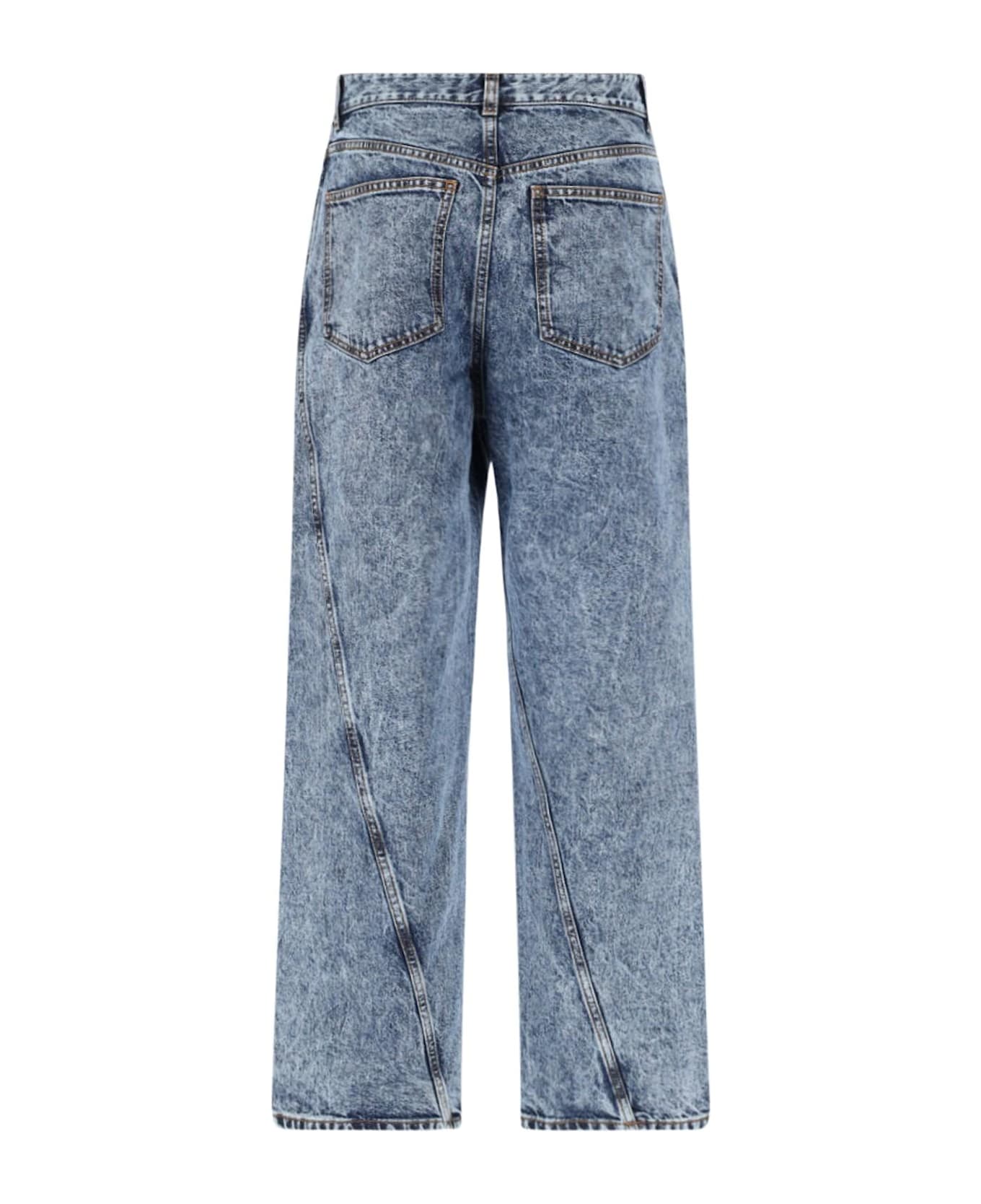 Alaia Twisted Jeans - BLEU NEIGE