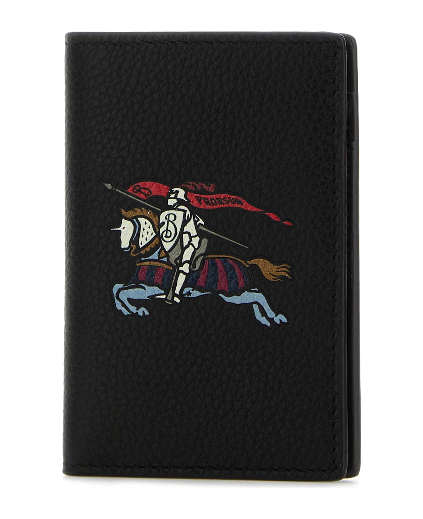 Burberry Black Leather Card Holder - BLACK