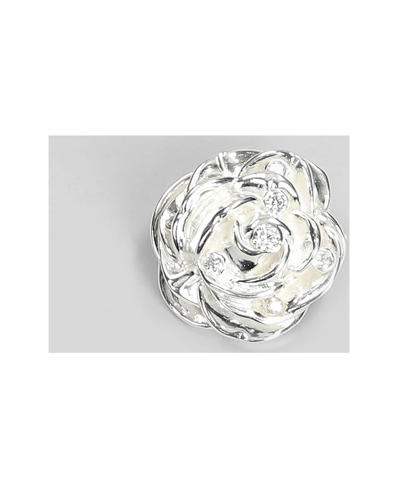 Magda Butrym Earrings 11 In Silver Brass - Silver