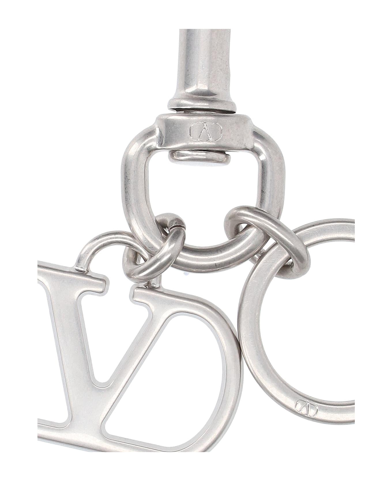 Valentino Garavani "vlogo Signature" Keyring - Silver