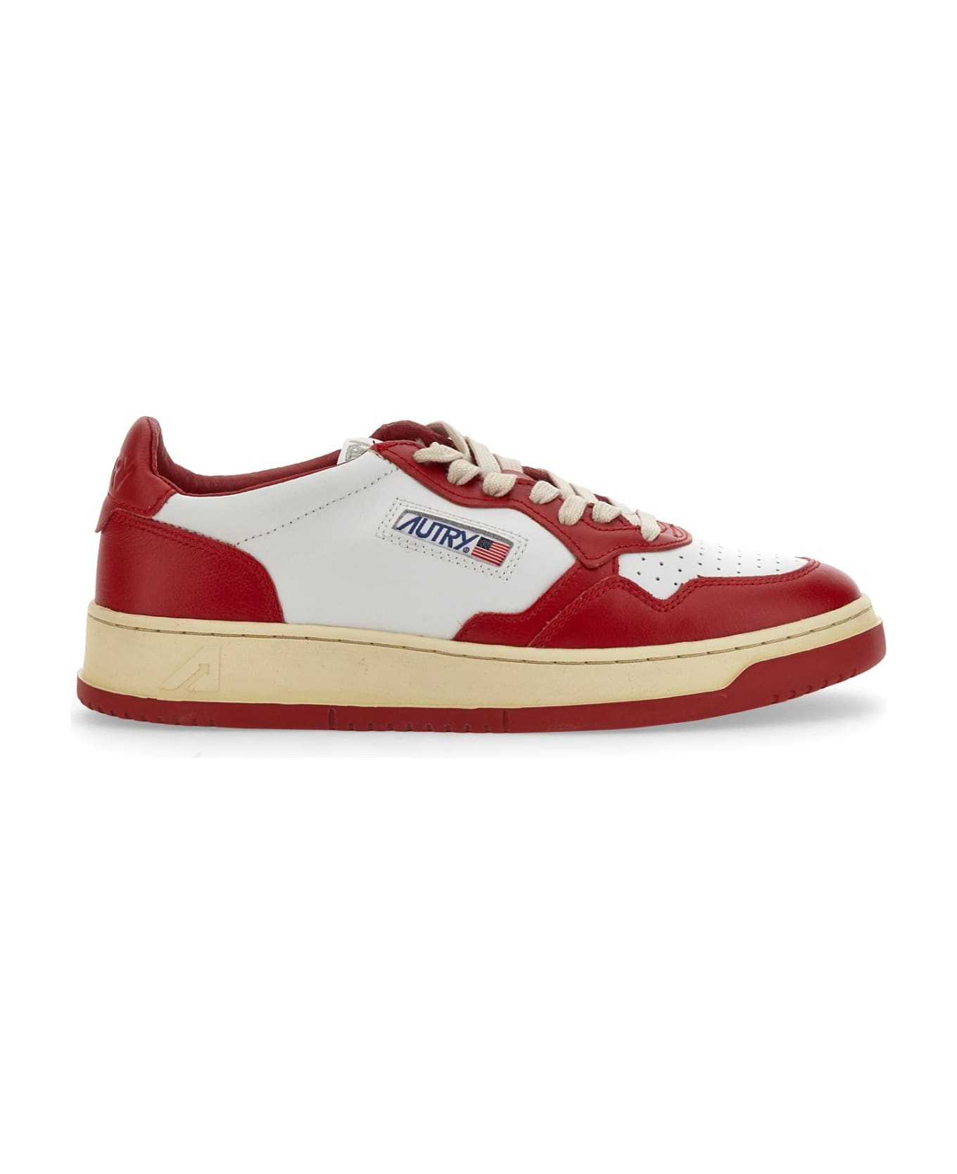Autry 01 Sneakers In Red Leather - WB02