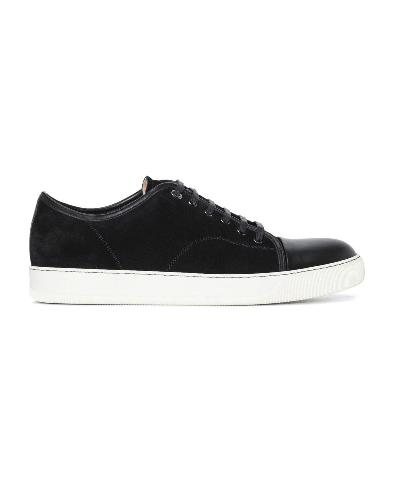 Lanvin Black Calfskin Dbb1 Sneakers - Black