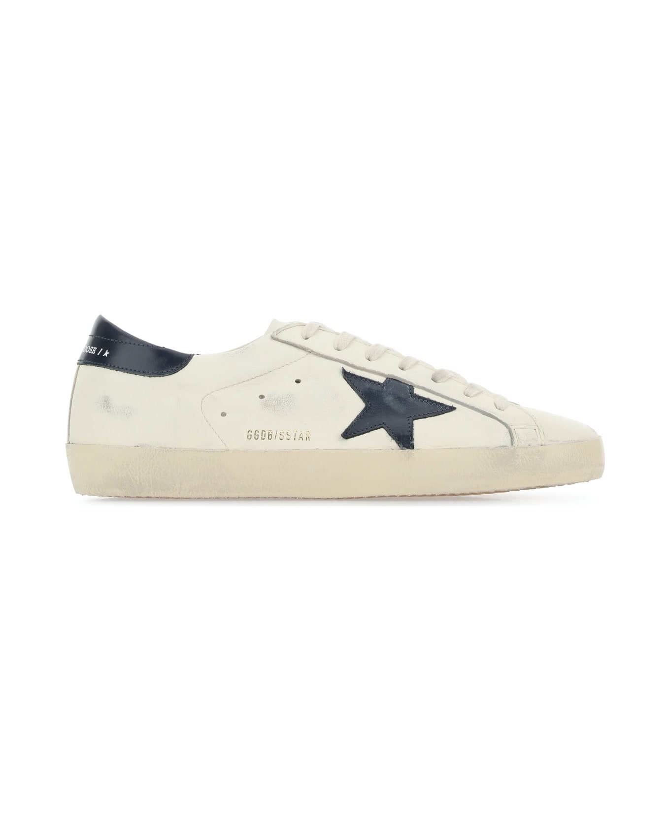 Golden Goose Multicolor Leather Super Star Sneakers - BEIGENIGHTBLUE