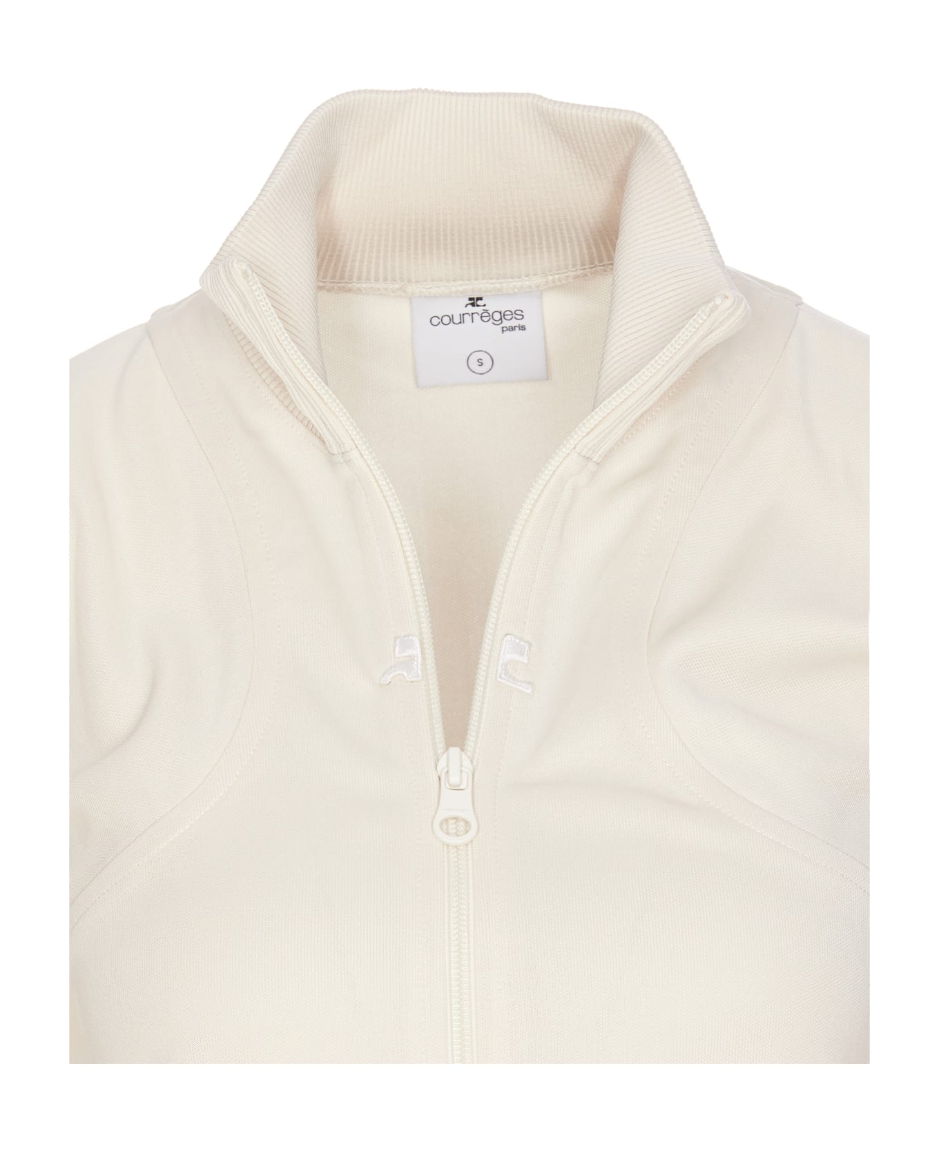 Courrèges Scuba Tracksuit Interlock Jacket - NATURAL