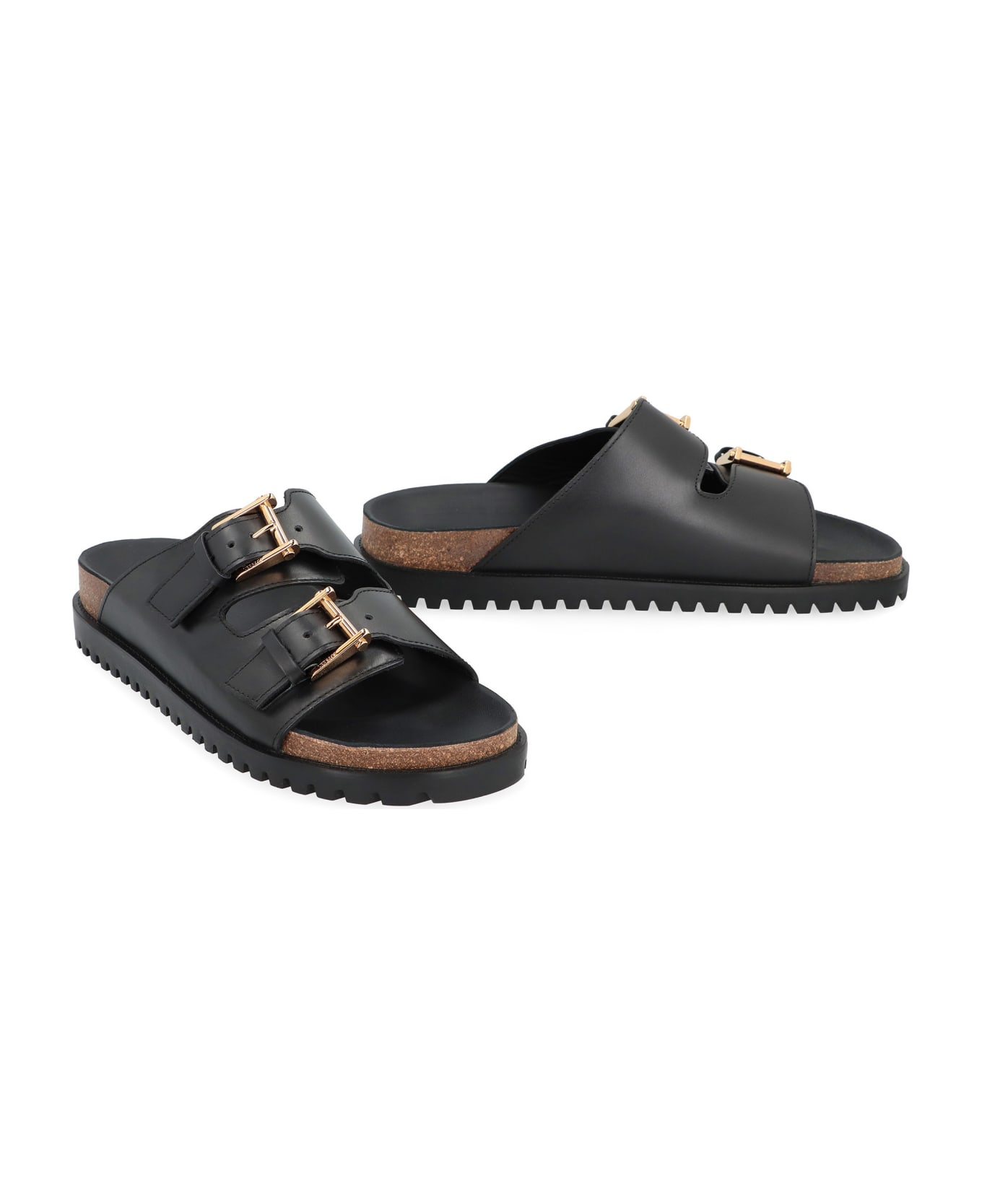 Versace Leather Sandals - black その他各種シューズ