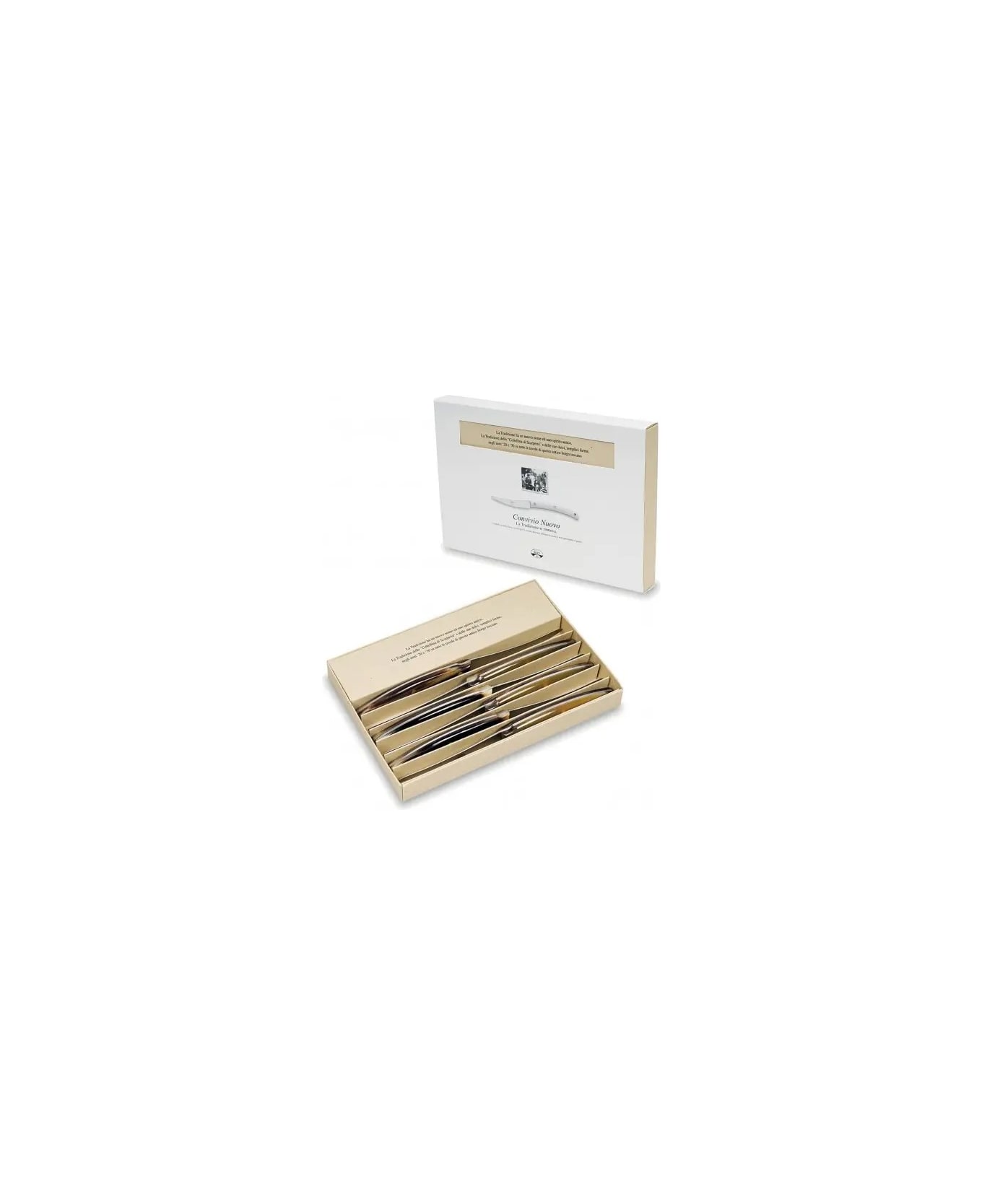 Coltellerie Berti Convivio Nuovo Set 6 Coltelli - beige naturale