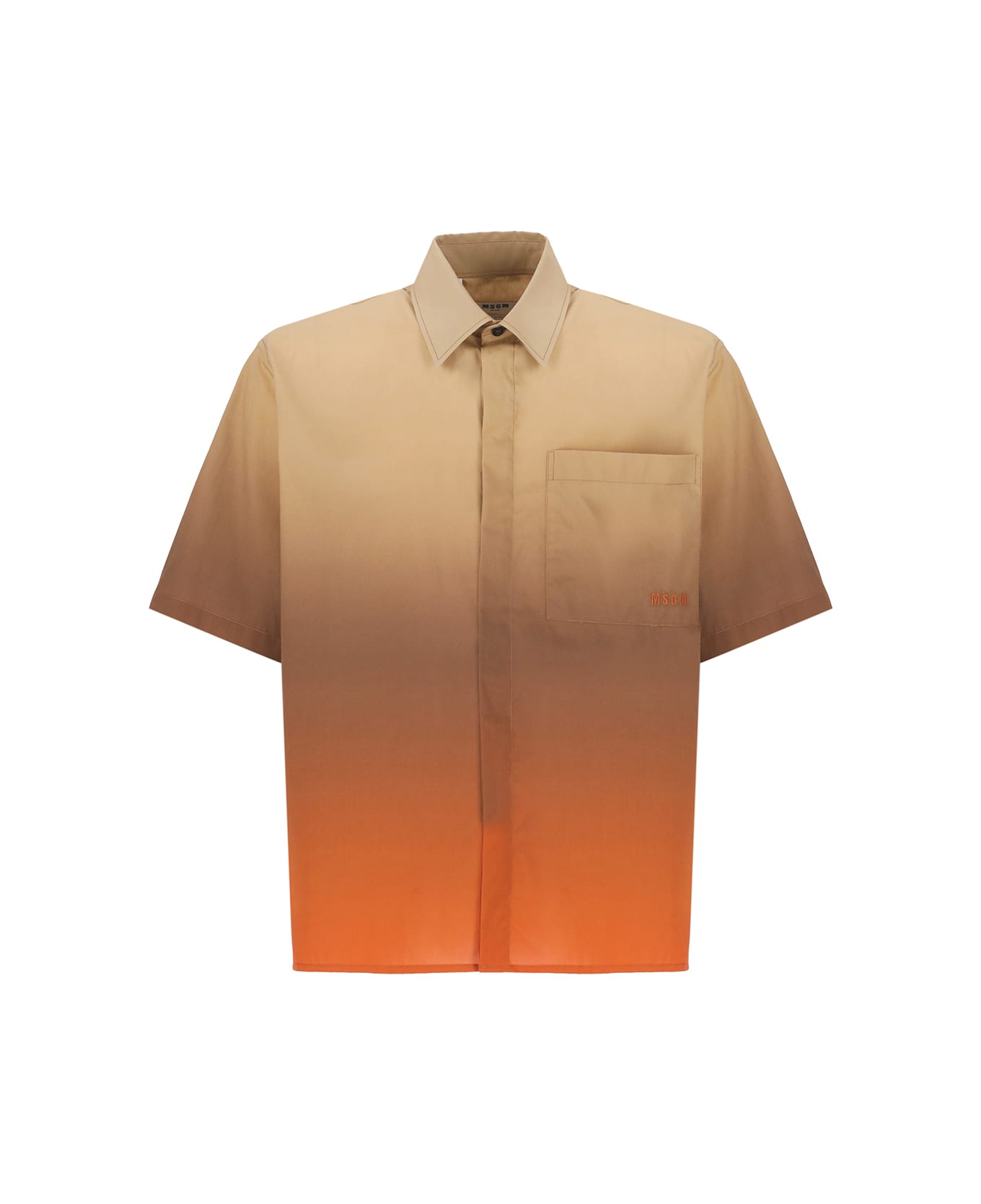 MSGM Cotton Shirt - Brown シャツ