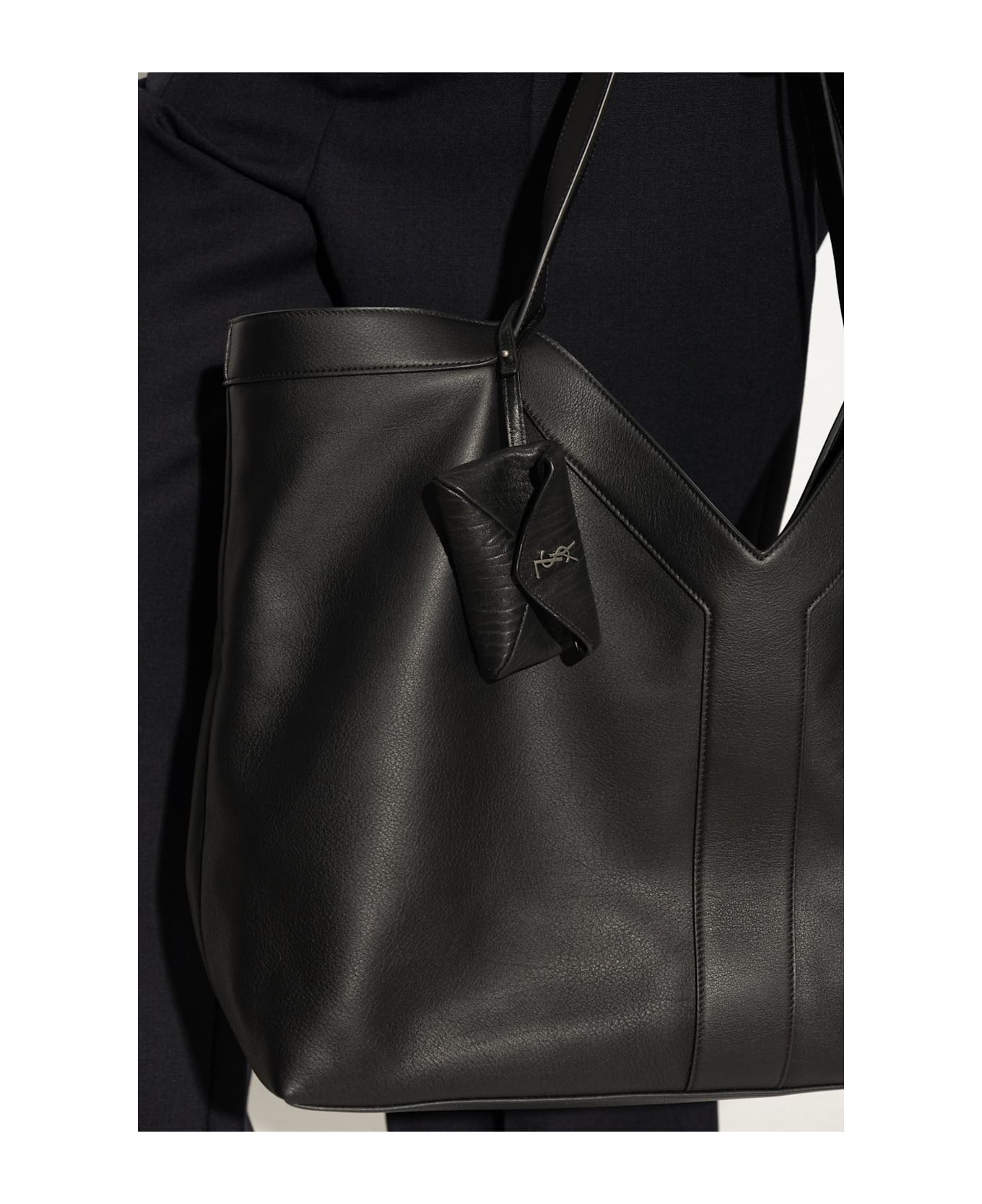 Saint Laurent Lambskin Pouch - BLACK