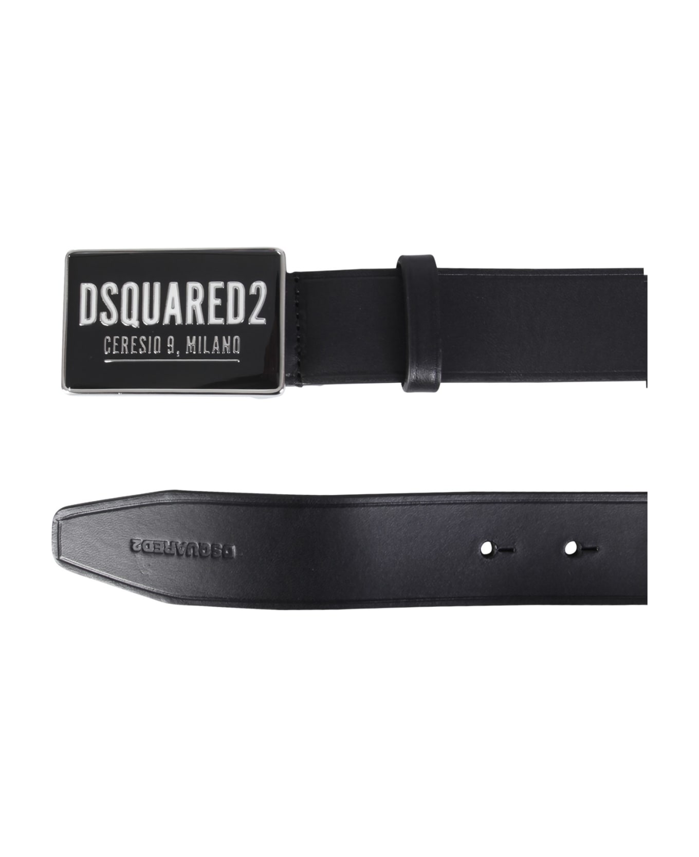 Dsquared2 Leather Belt - NERO