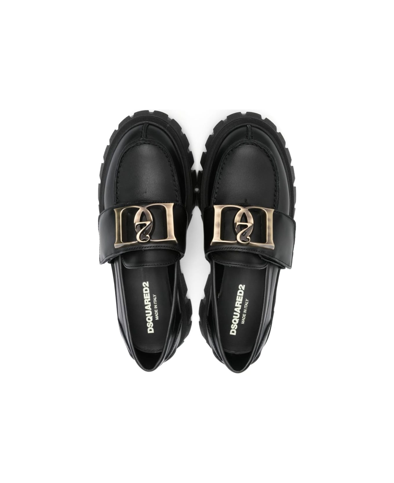 Dsquared2 Mocassini Con Logo - Black