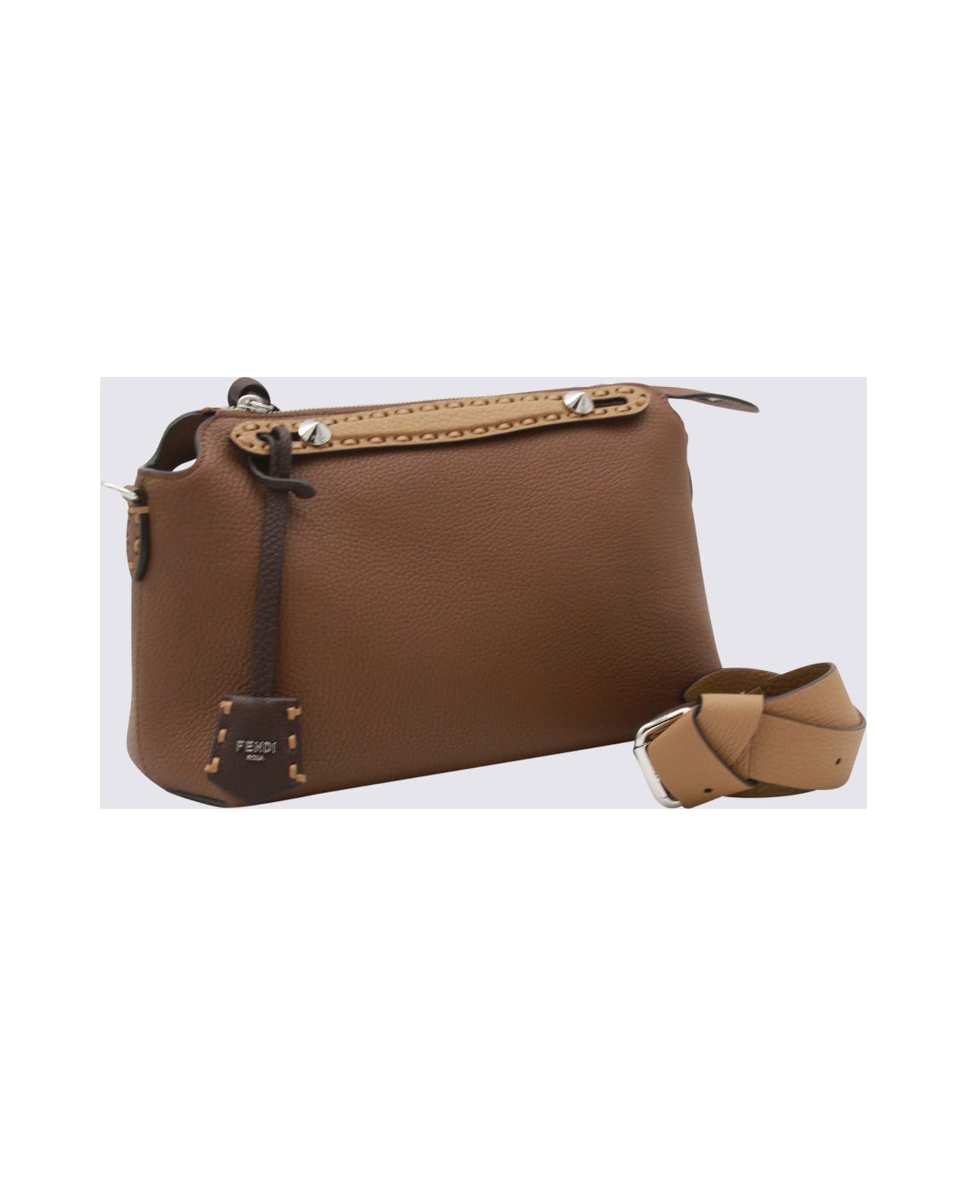 Fendi Brown Leather By The Way Medium To Handle Bag