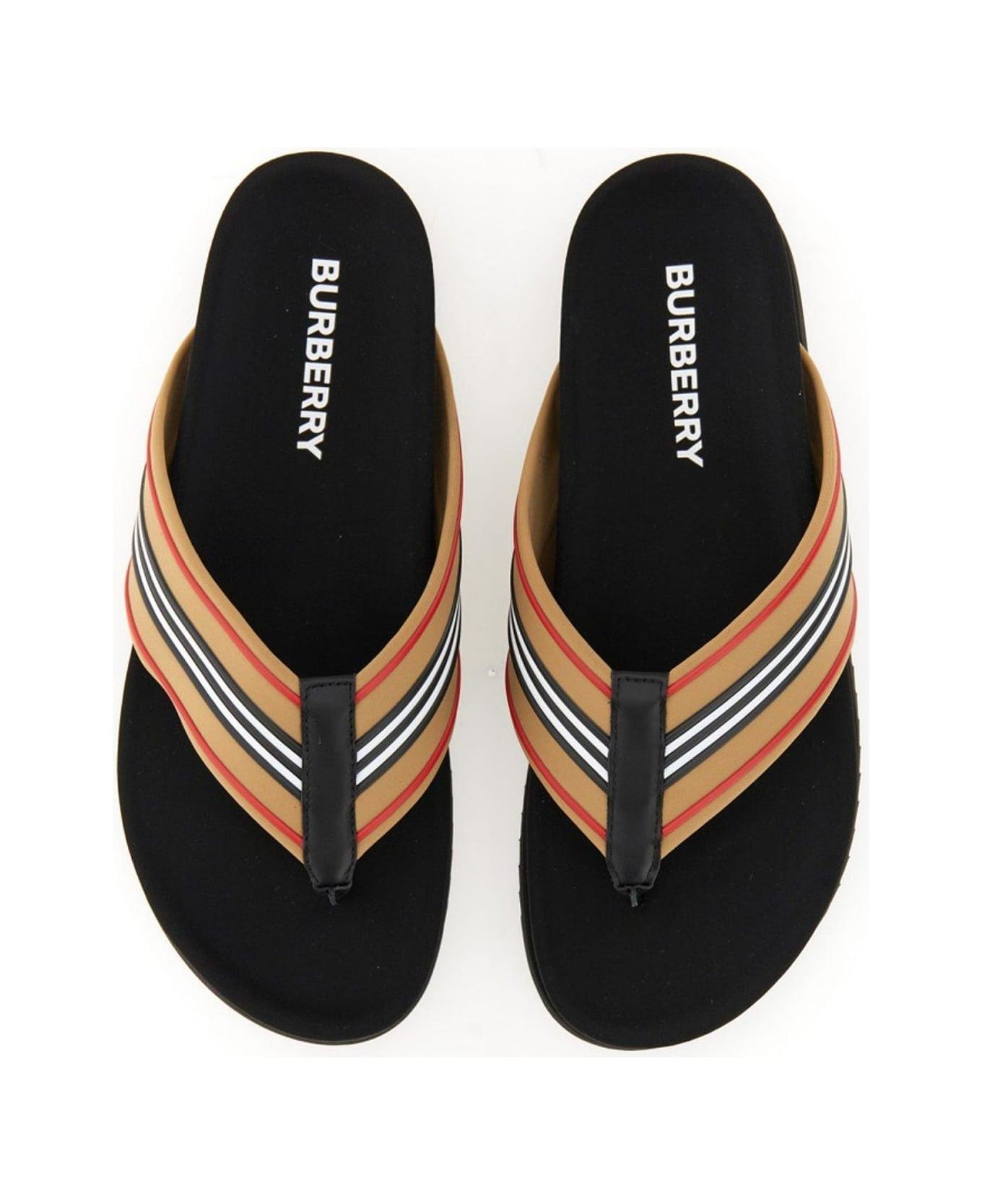 Burberry Slip-on Thong Sandals - MULTICOLOUR