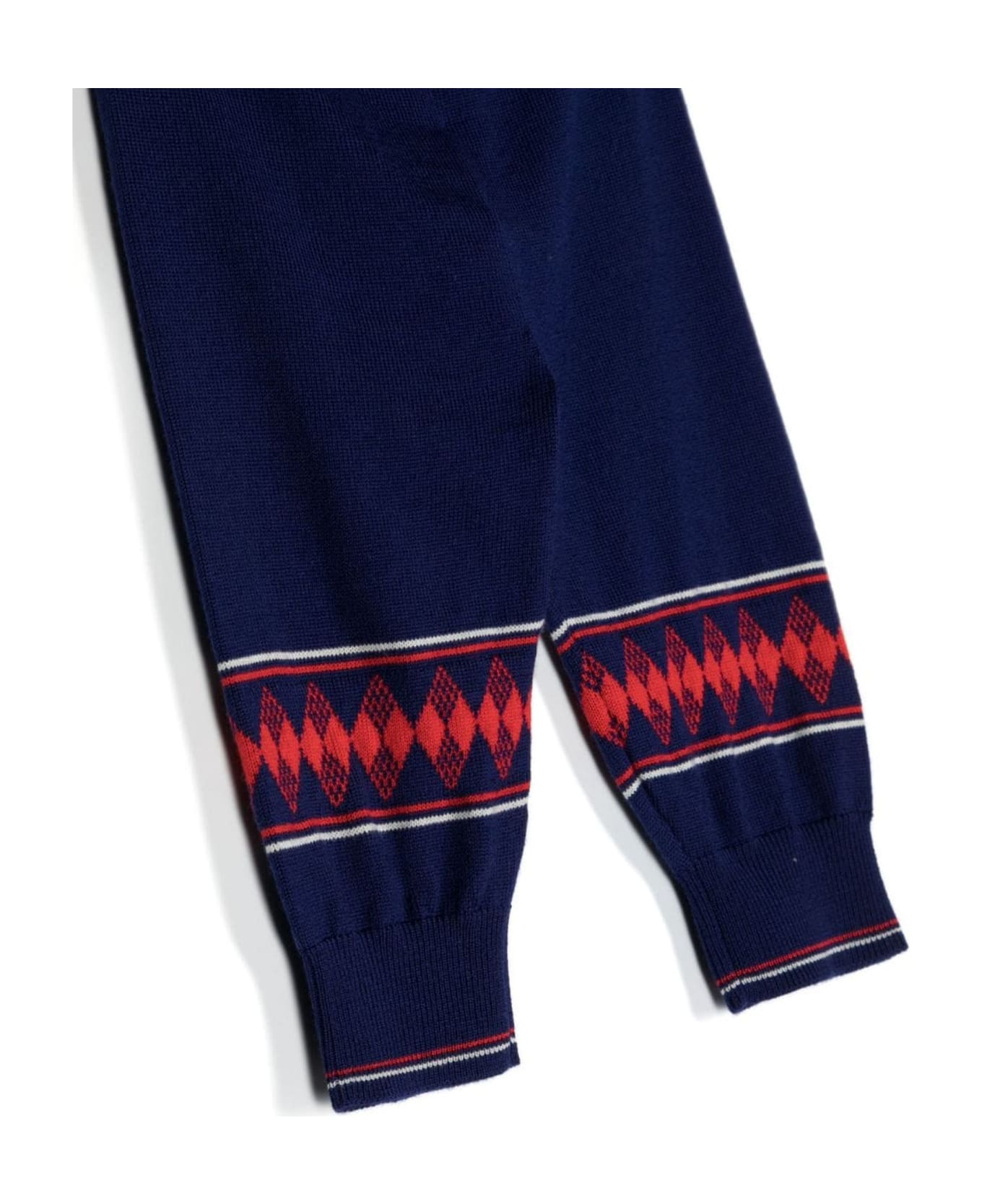 Gucci Navy Blue Wool Trousers