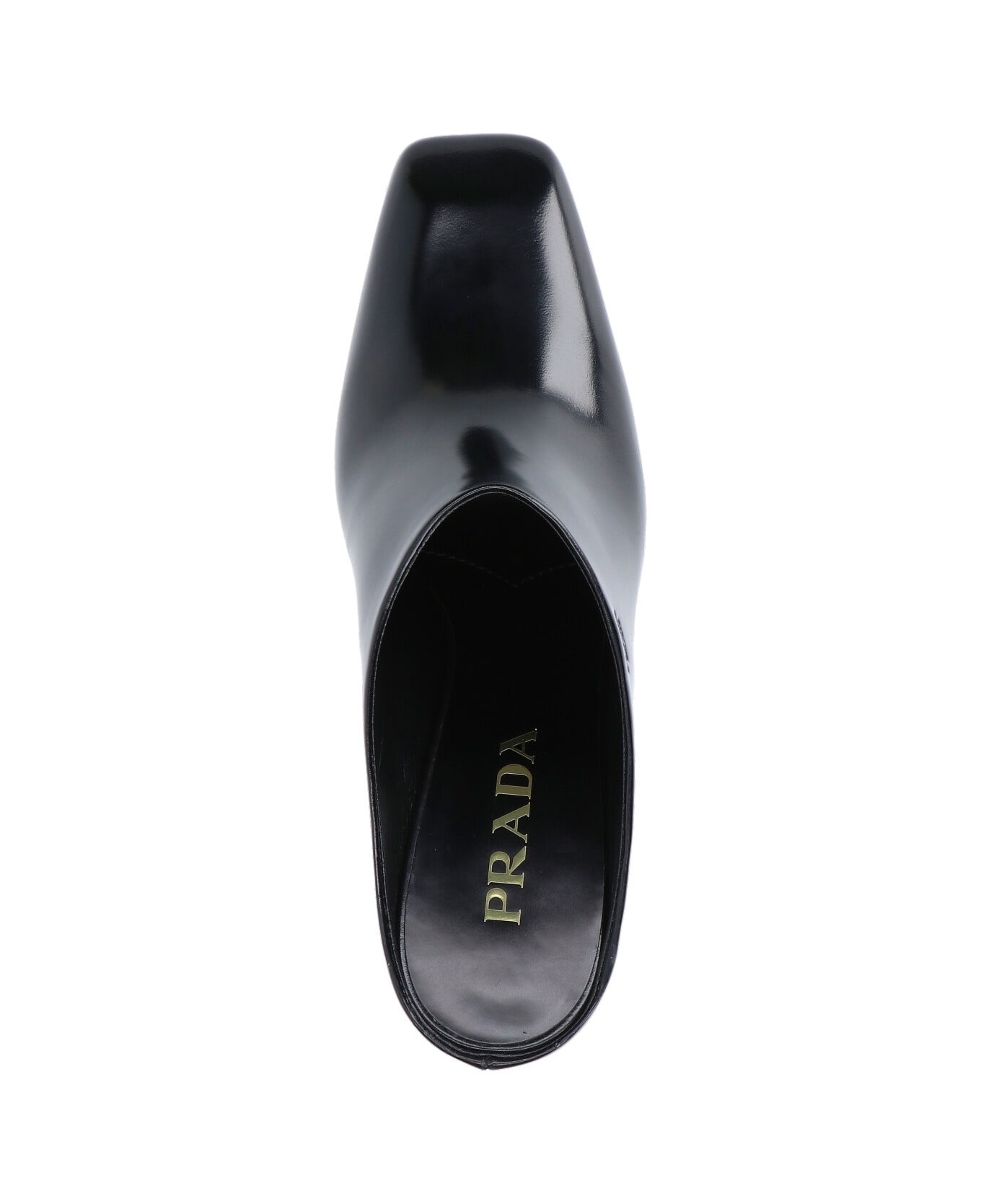 Prada Logo Sabots - Black  
