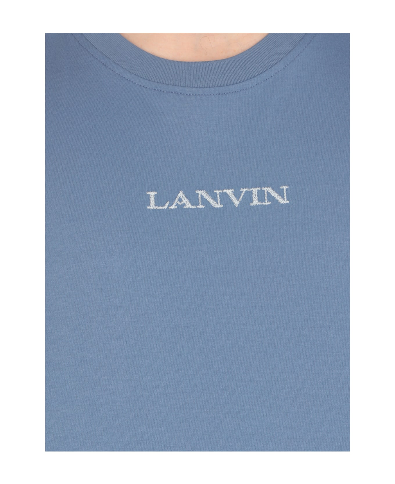 Lanvin Logoed T-shirt - Blue シャツ
