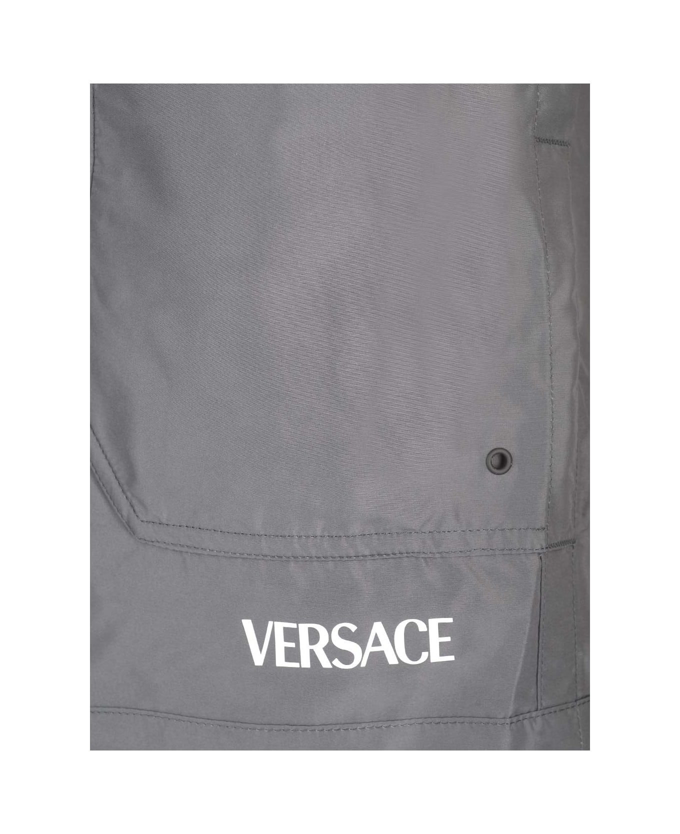 Versace Gray Swimsuit - Black 水着