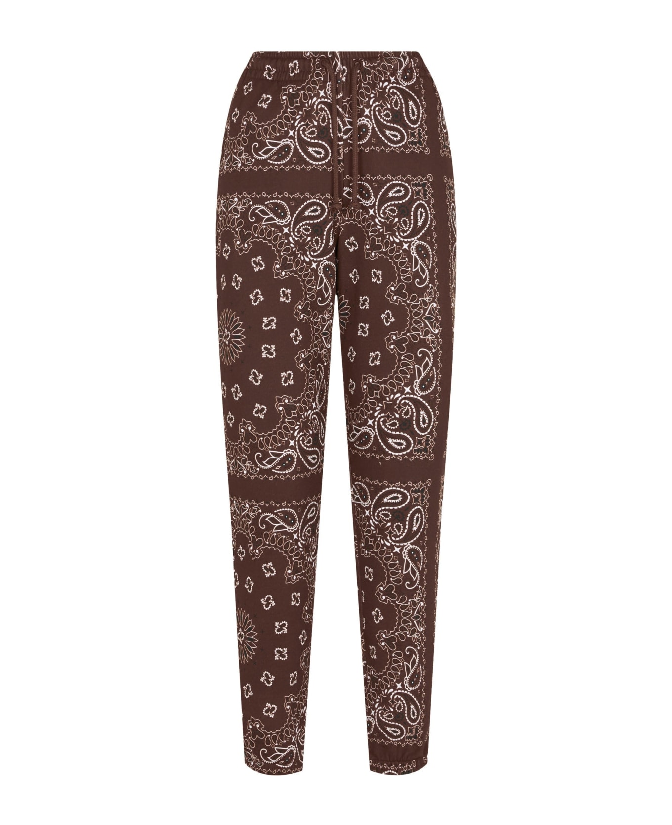 MC2 Saint Barth Woman Fleece Pants With Brown Bandanna Print