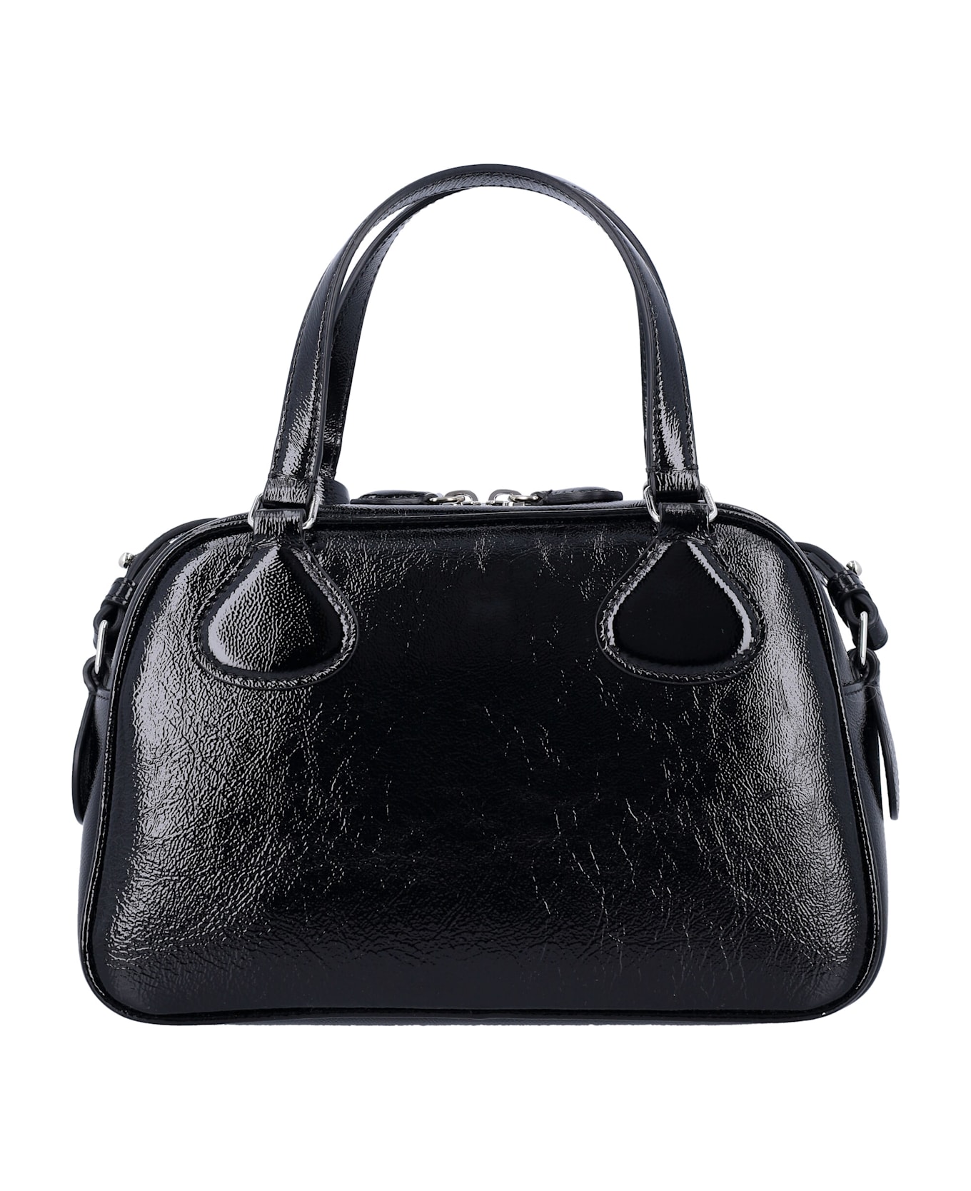 Courrèges Naplack Bowliing Bag - BLACK