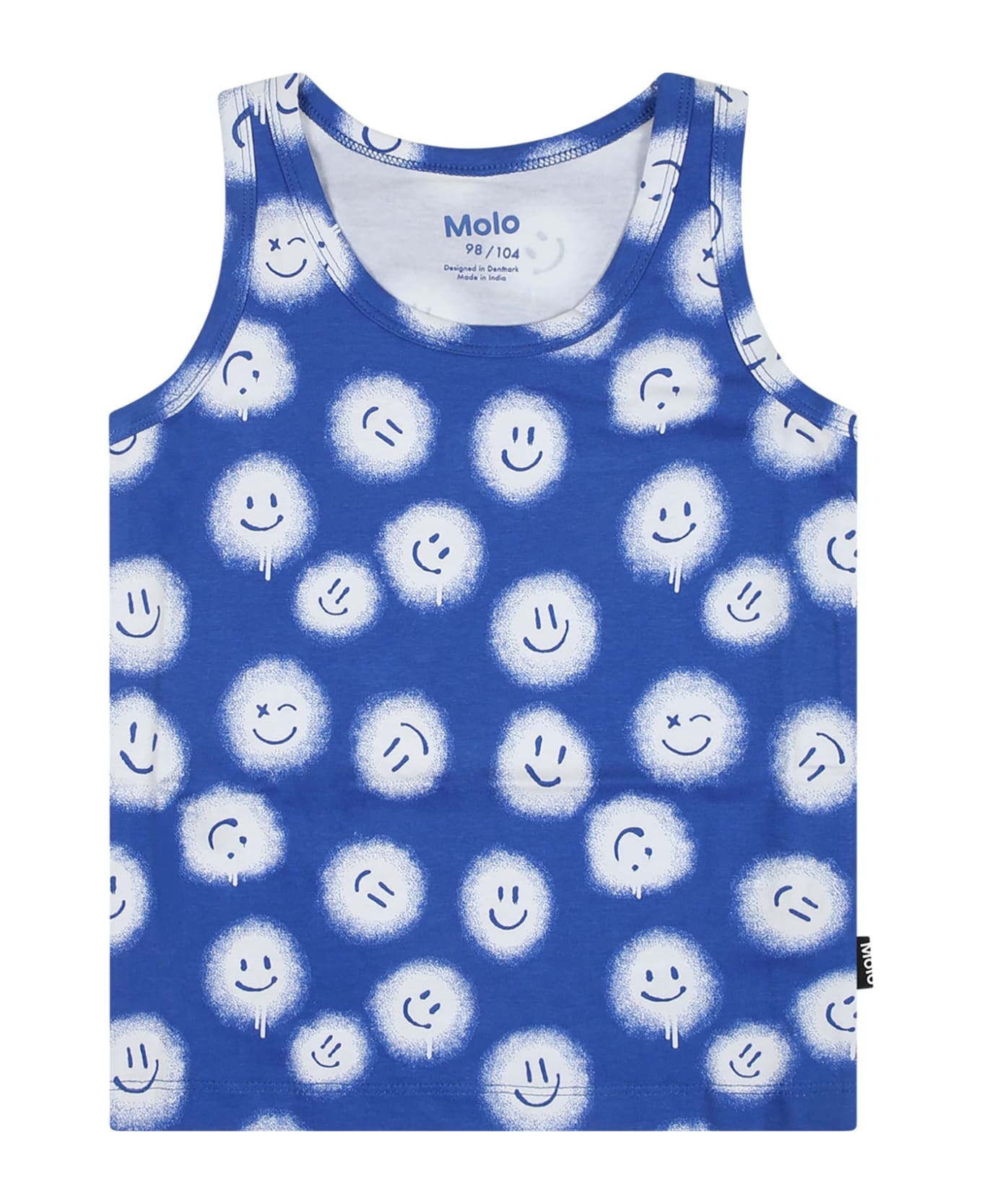 Molo Blue Set For Boy With Smiley - Blue