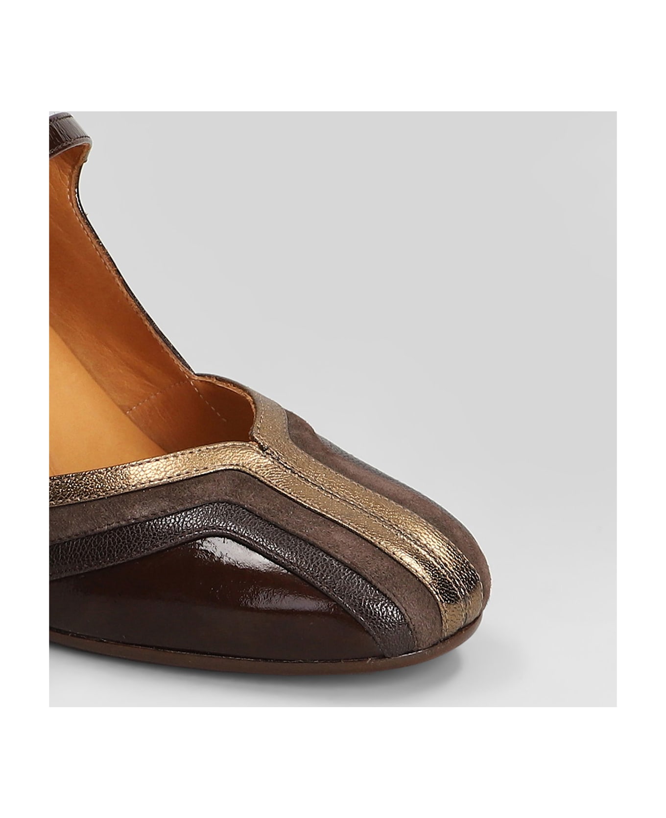 Chie Mihara Feva Pumps In Brown Leather - brown