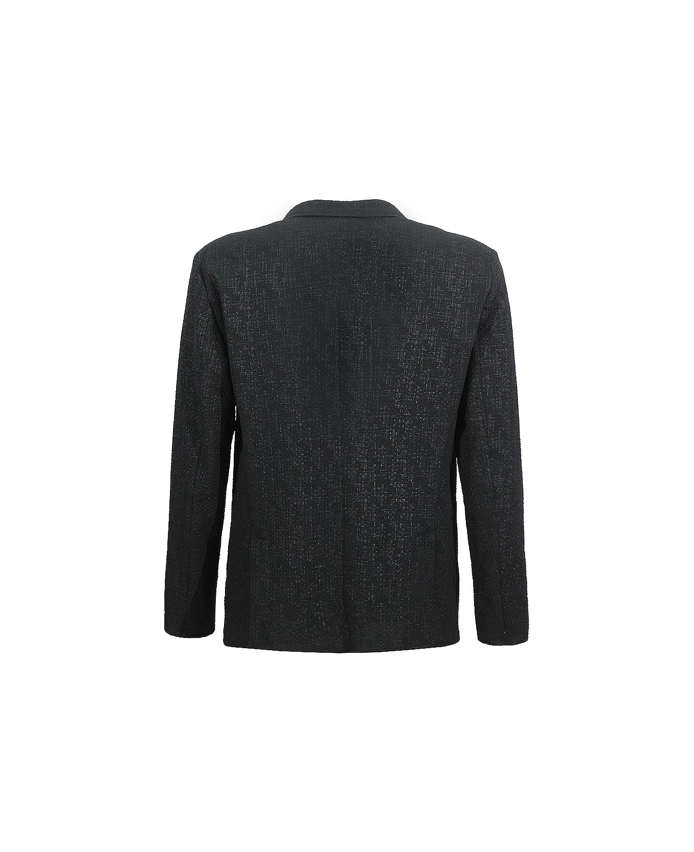 Emporio Armani Blazer With Open Lapels - Black