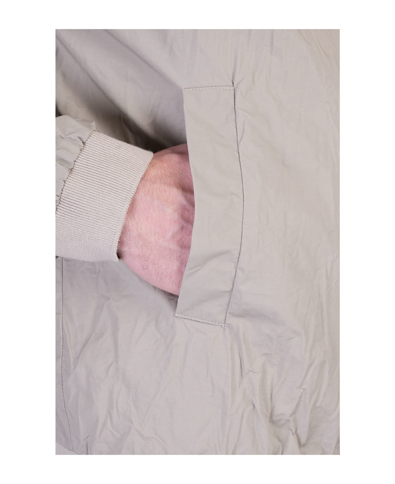 Barena Blus Bomber Jacket In Beige Cotton - beige