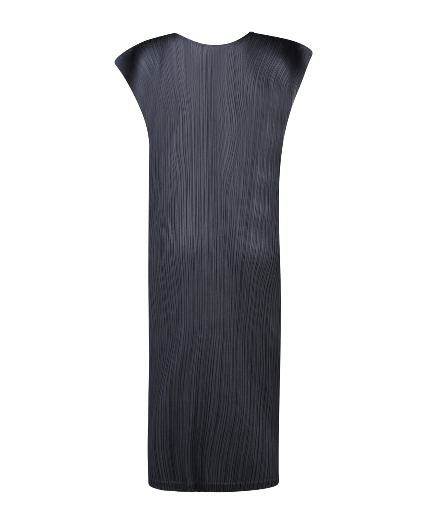 Issey Miyake Pleats Please Dark Grey Long Dress - Grey ワンピース＆ドレス