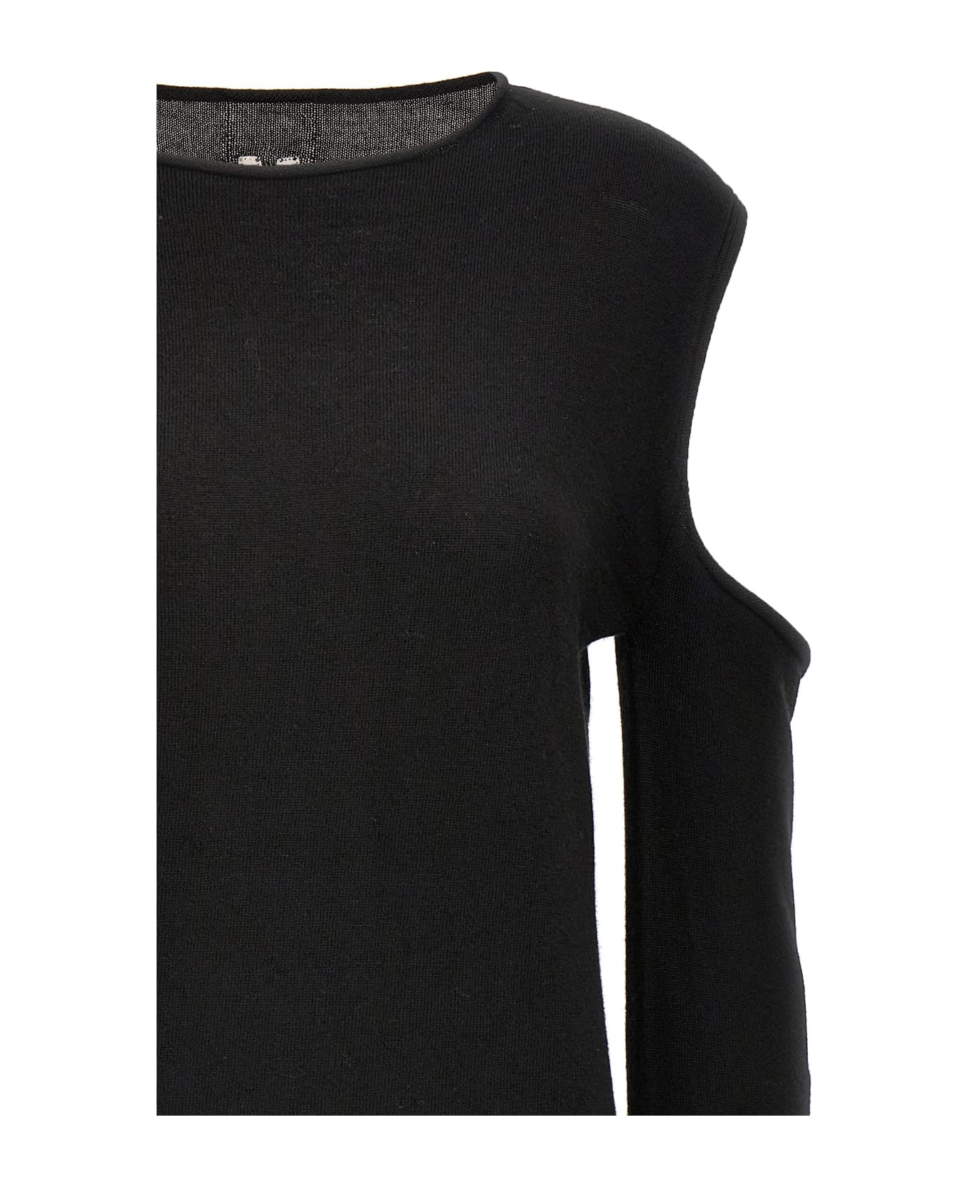 Rick Owens 'cape Sleeve Knit' Sweater - Black  