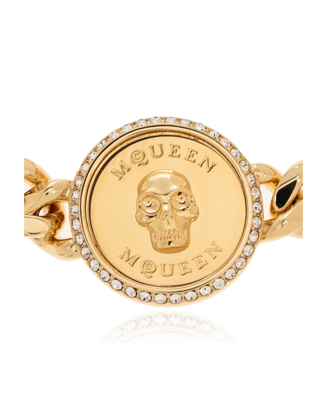 Alexander McQueen Brass Bracelet - Golden